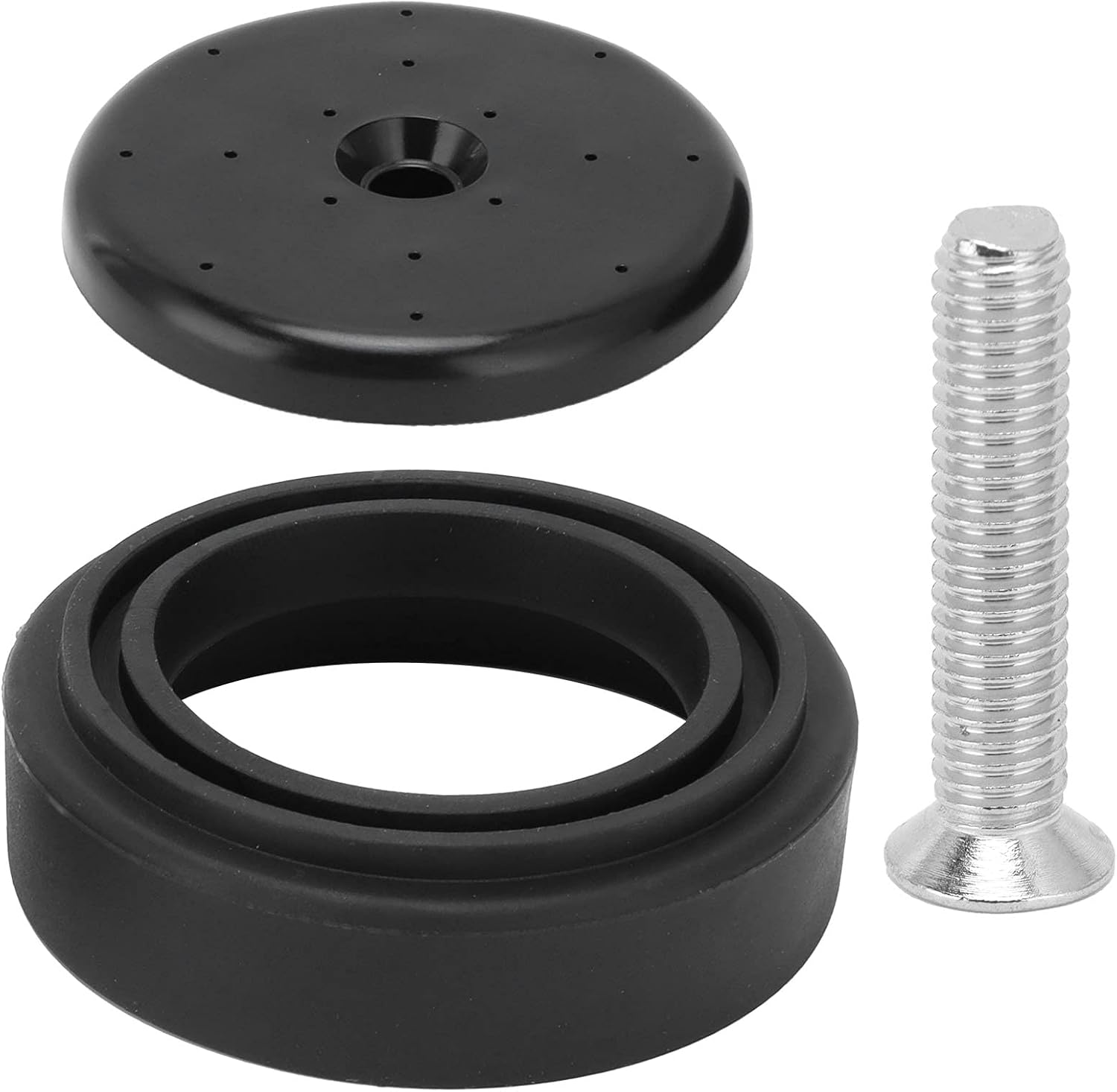Pre-Rinse Spray Valve Repair Kit for All Commercial Sink Sprayer Spray Face Bumper and Screw Repair Part (Black)