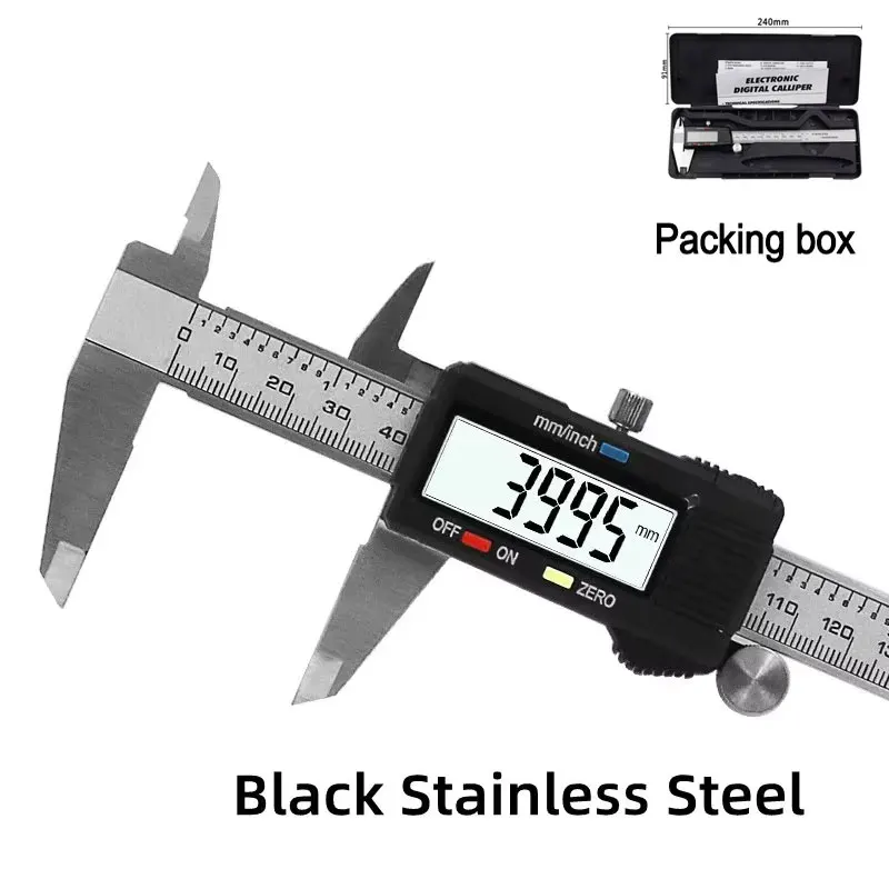 Stainless Steel Electronic Digital Vernier Caliper 6Inch 0-150Mm Measuring Instrument Tool Stainless Steel Mini Vernier Caliper