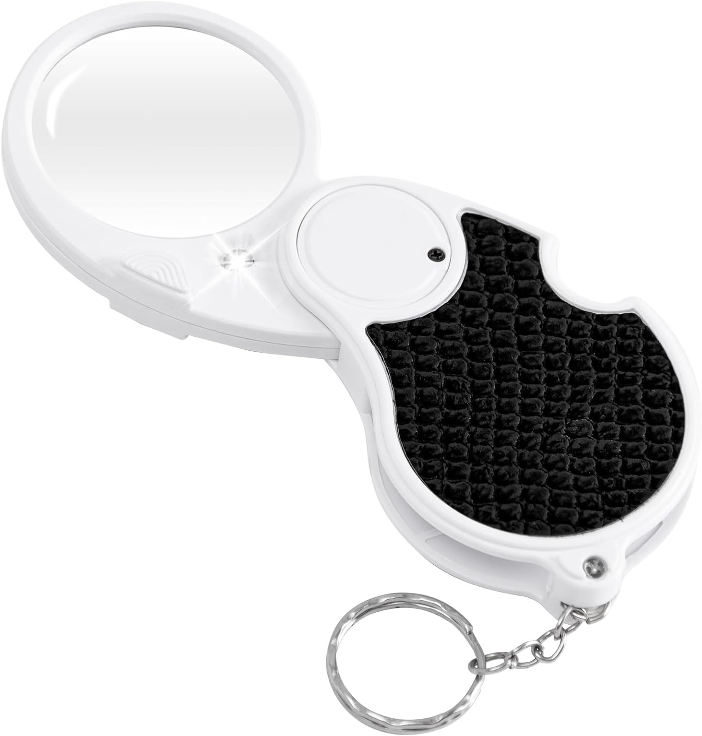 Magnifying Glass with Light, 5X Pocket Magnifier, Lightweight LED Illuminated Magnifying Glass for Reading, Macular Degeneration, Inspection, Jewellery, Coins, Hobbies & Crafts