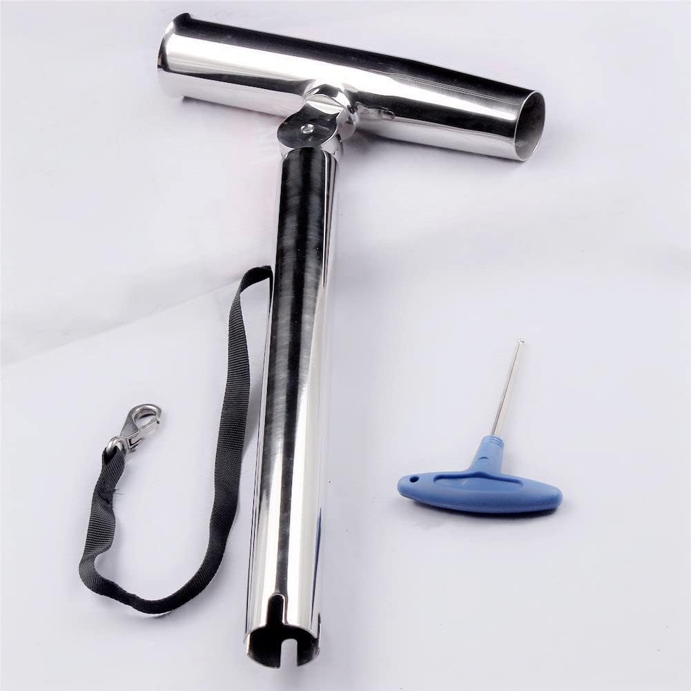 2Pcs Stainless Steel Outrigger Fishing Rod Holders Adjustable Boat