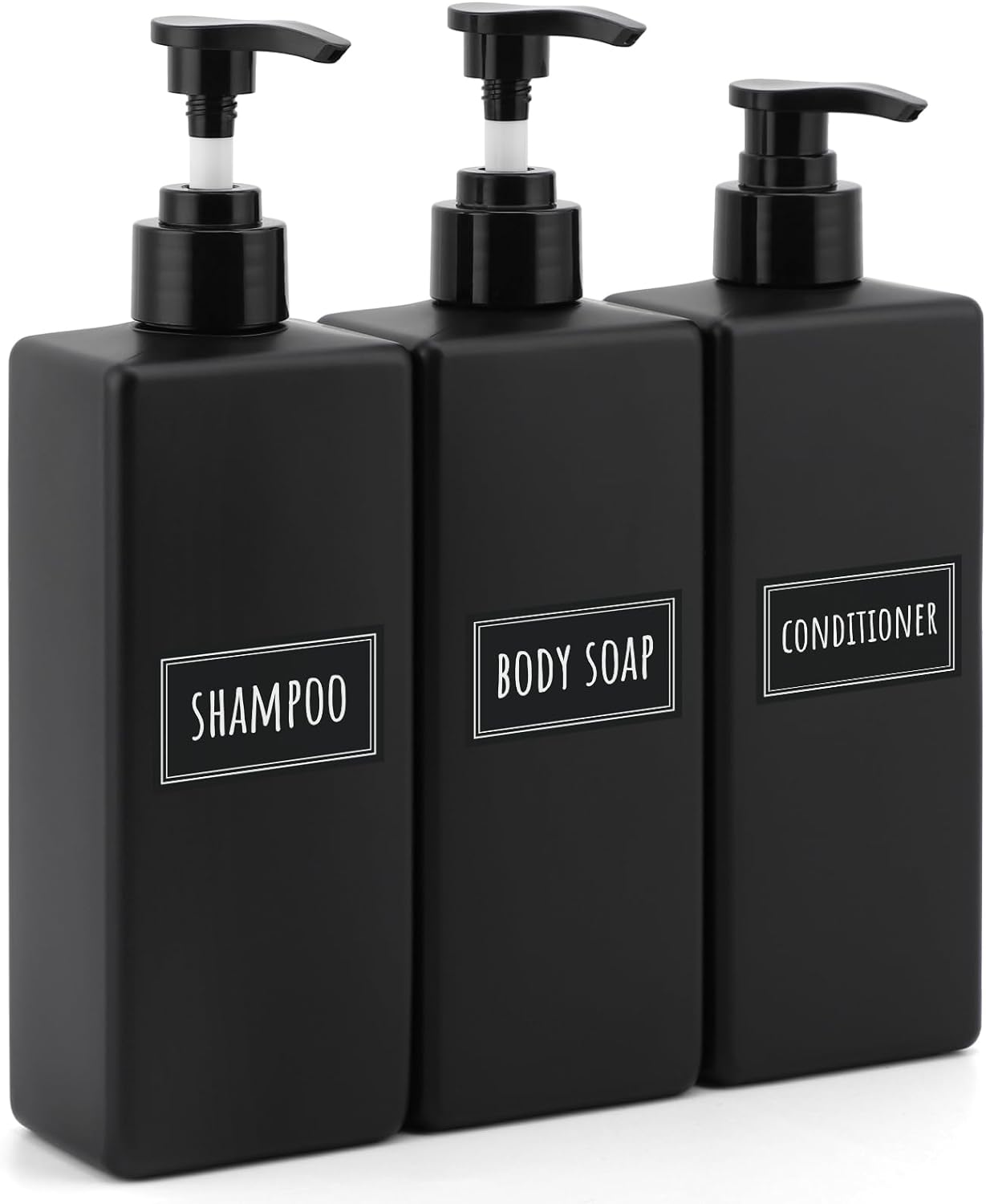 Segbeauty Soap Dispenser, 3Pcs 500ml Shampoo and Conditioner Bottles, Pump Bo... - Picture 3 of 13