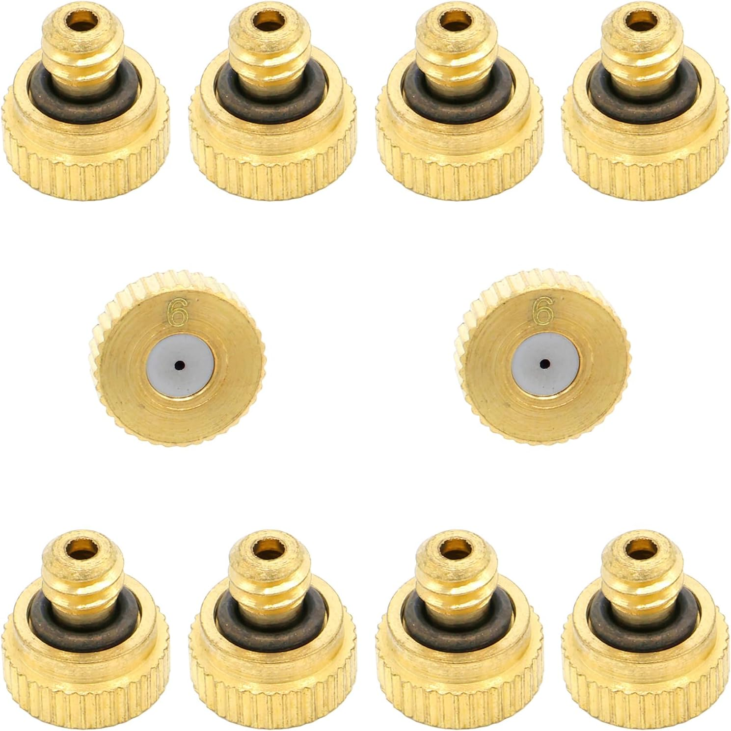 10Pcs Brass Misting Nozzle - 0.004" Orifice (0.1mm) Dia 10/24 UNC Replacement... - Picture 11 of 18