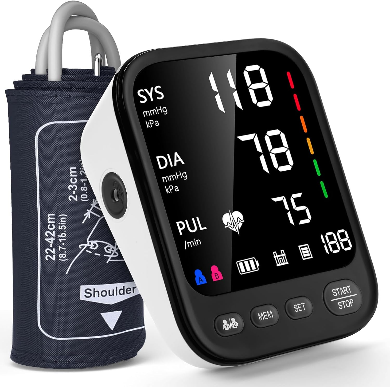 Máquina automática para medir la presión arterial en el brazo
