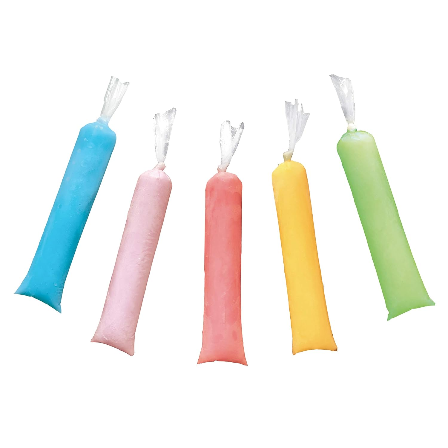 2x8 inch Bolsas Para Helado Bolis/Ice Candy Wrappers/Ice Moldes Para Paletas De Helado, Plastic Disposable Ice Popsicle Bags and Icecream Maker (pack of 100)