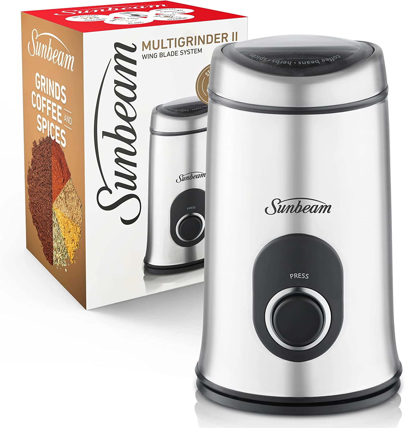 Sunbeam EM0700 Café Series Precision Grinder Tap & Go Conical Burr