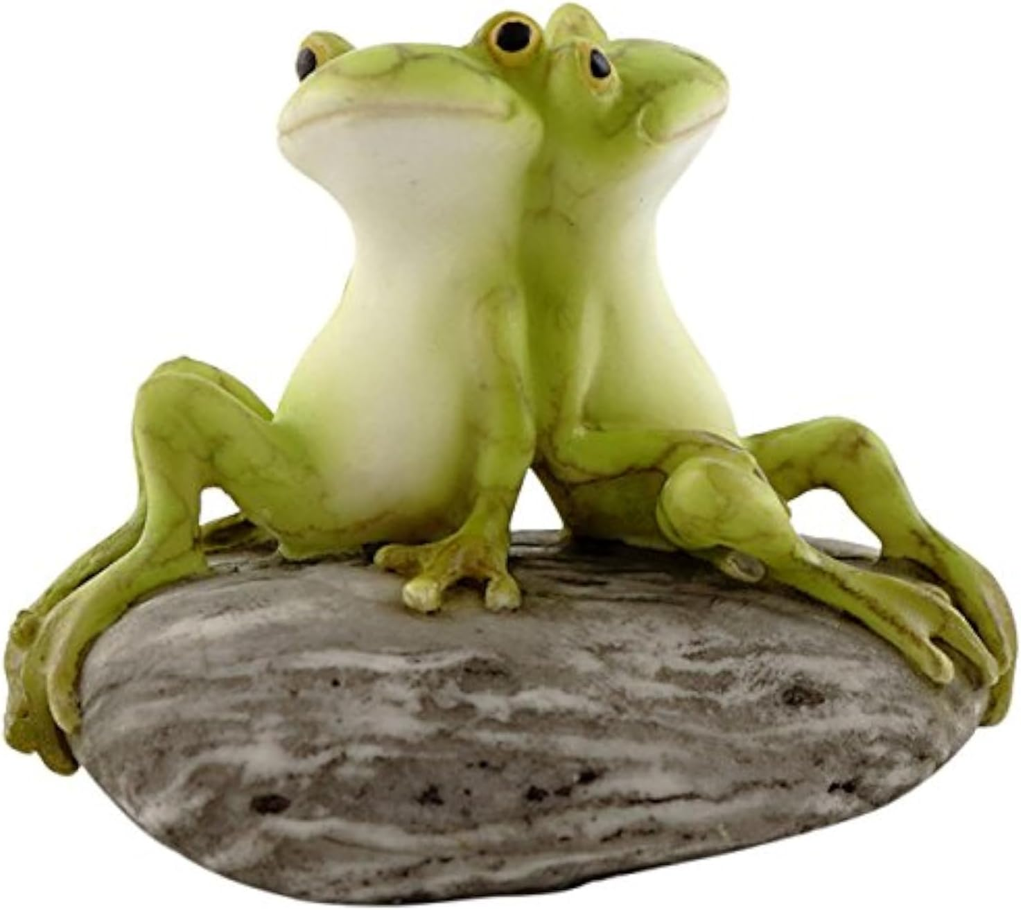 Miniature Fairy Garden and Terrarium Statue, Frog Friends on Stone