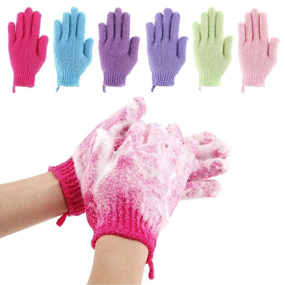 12Pcs Exfoliating Shower Bath Gloves for Shower,Spa,Massage and Body Scrubs