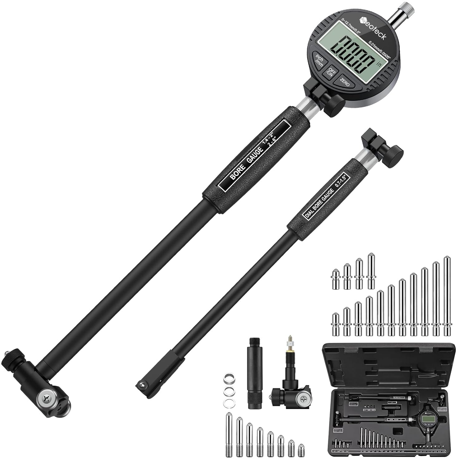 Digital Dial Indicator Bore Gauge with 0.7