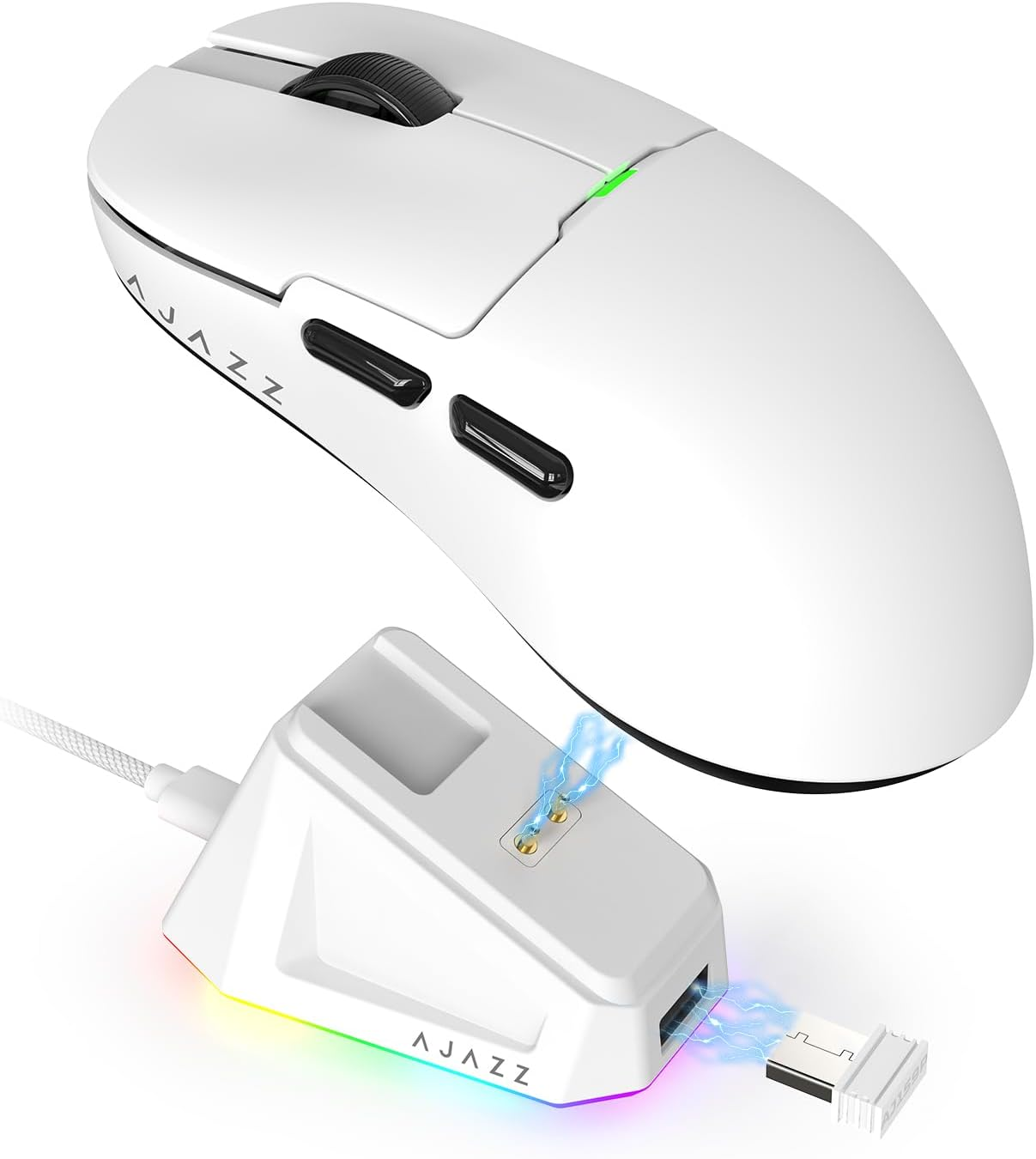 AJAZZ AJ159P Superlight Wireless Gaming Mouse with Magnetic Charging Dock, Ul... - Picture 2 of 14