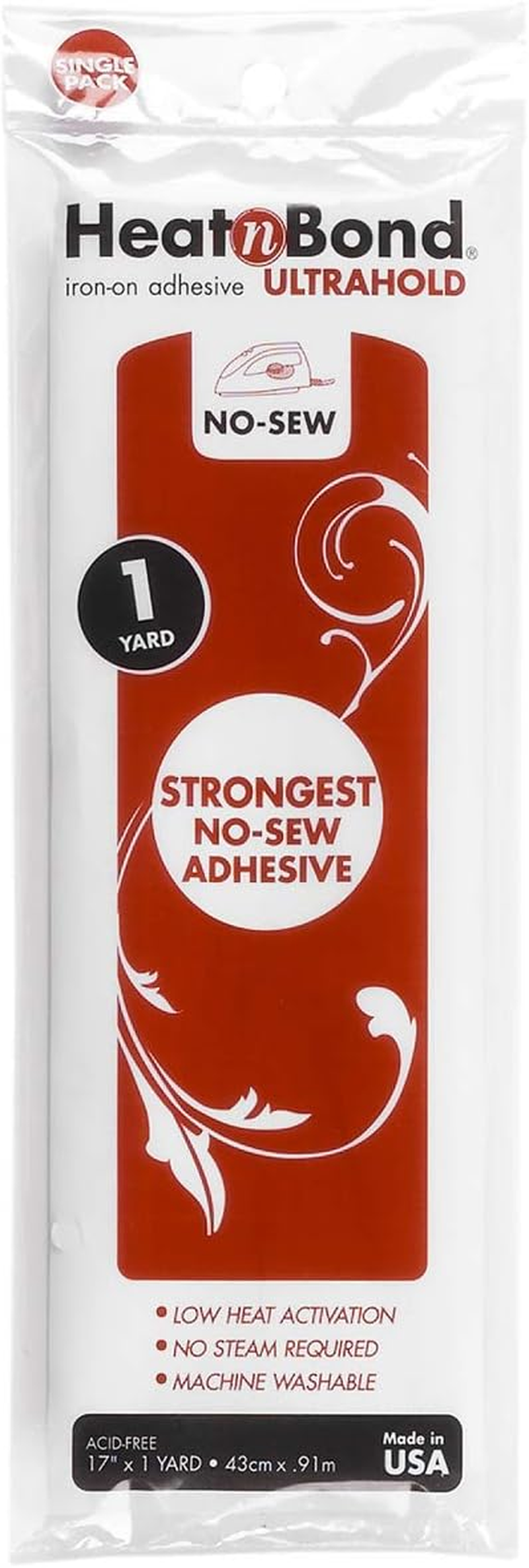Heatnbond Ultrahold Iron-On Adhesive, 17 Inches X 1 Yard