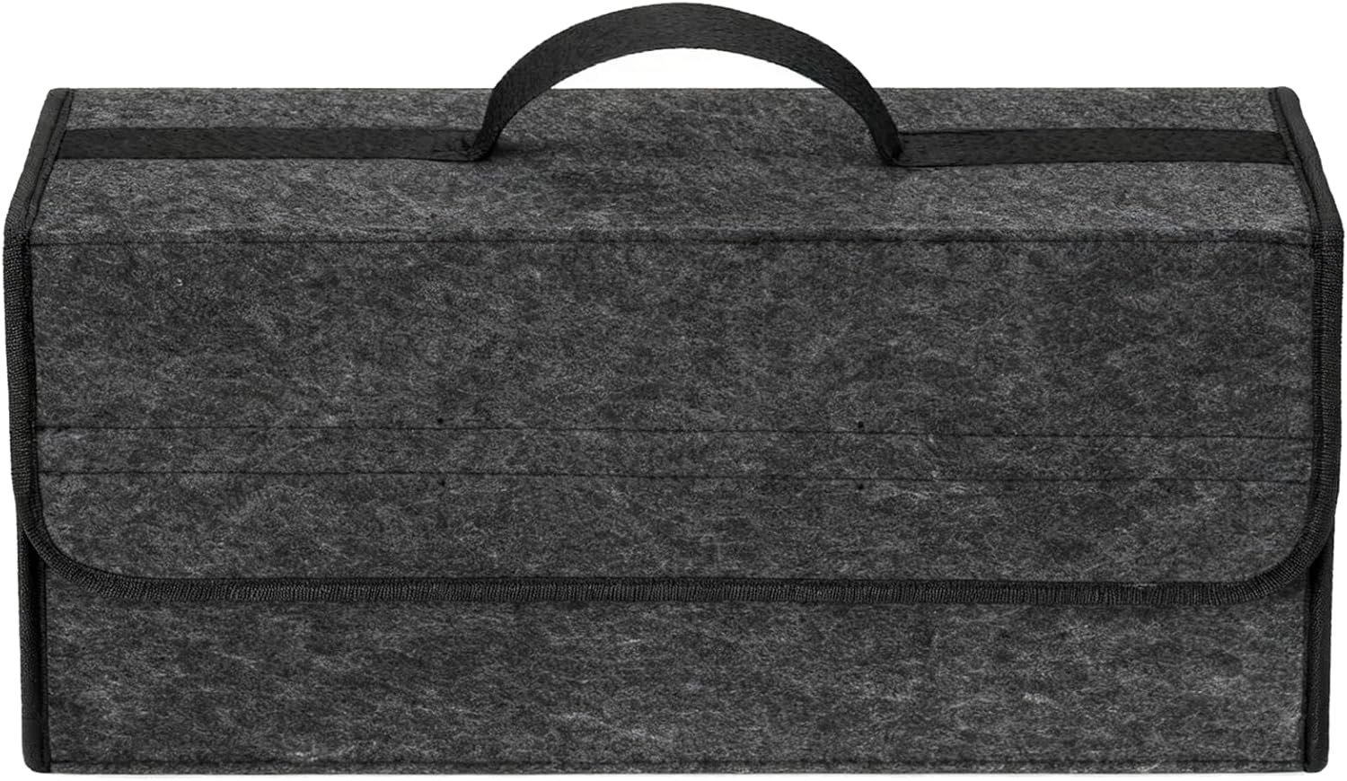 Auto Kofferraum Organizer Klett,Faltbar Kofferraumtasche,Rutschfest Filz Auto Organizer Toolbag,Auto Kofferraum Organizer Mit Deckel,Kofferraumtasche Klett Auto Zubehör Für Alle Fahrzeuge (1 Stück)