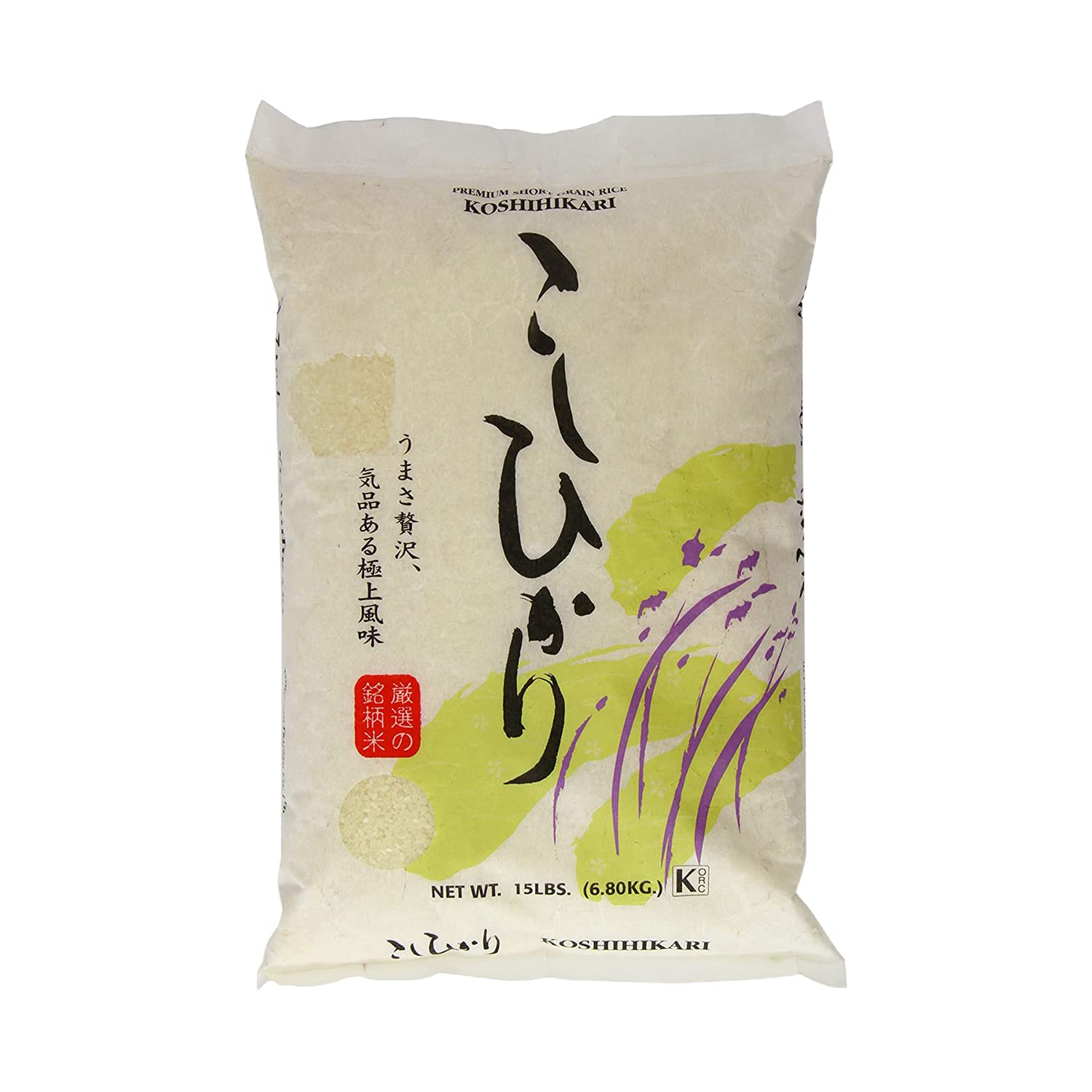 Shirakiku Dried Grains & Rice - Japanese Short Grain White Koshihikari Rice - Un