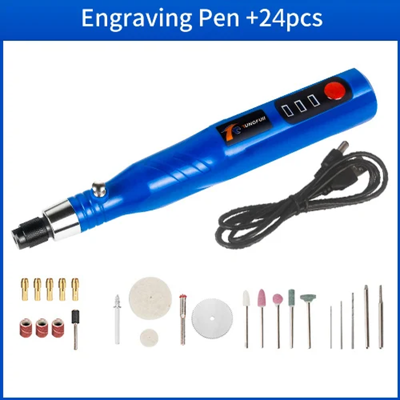 USB Mini Electric Grinder Dril 3 Speed Cordless Drill Engraving Pen Polishing Machine For Dremel Home DIY Charging Drill