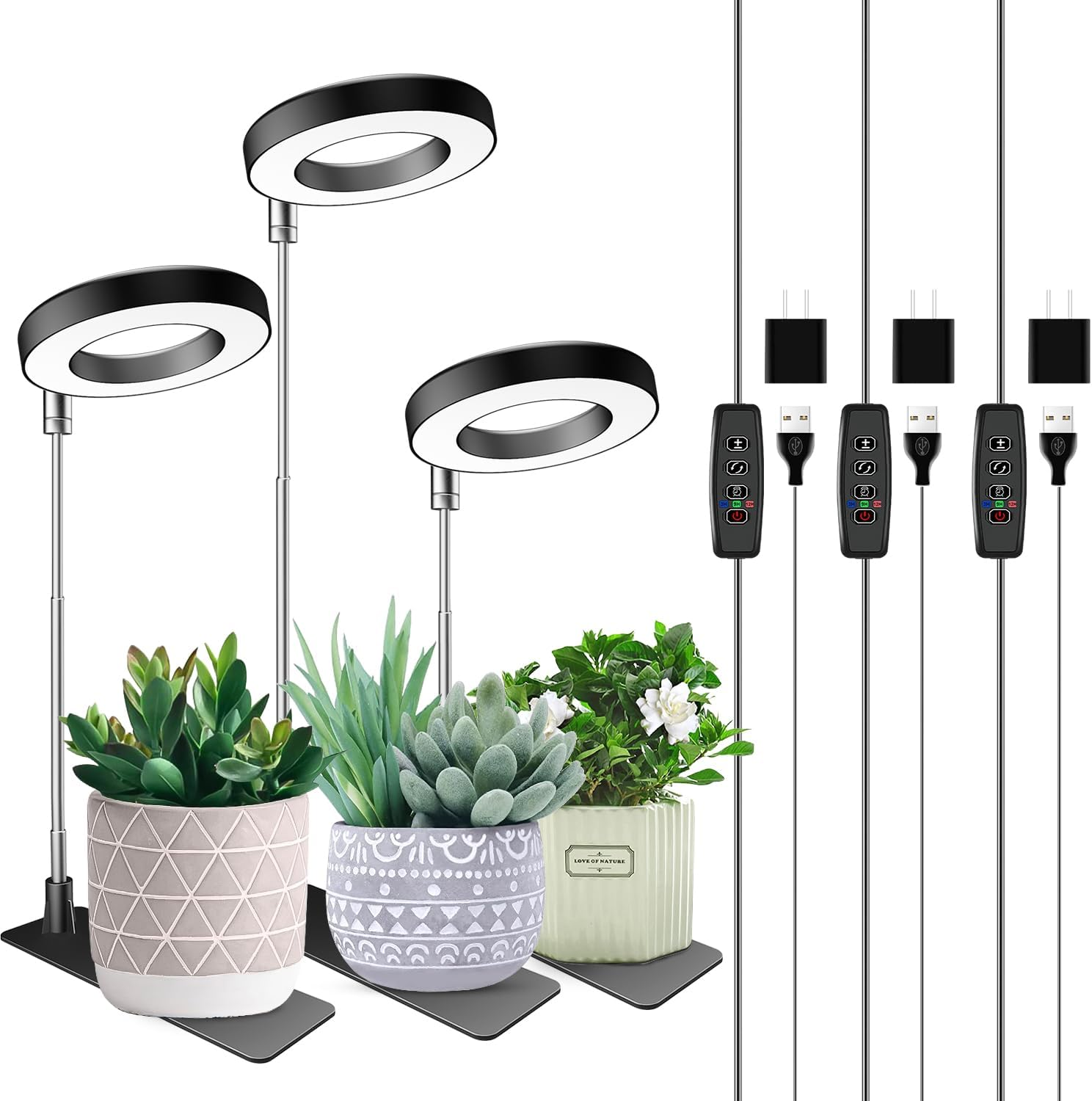 Plant Grow Light, 48 Leds Full Spectrum Grow Lights for Indoor Plants,  Height Ad | eBay