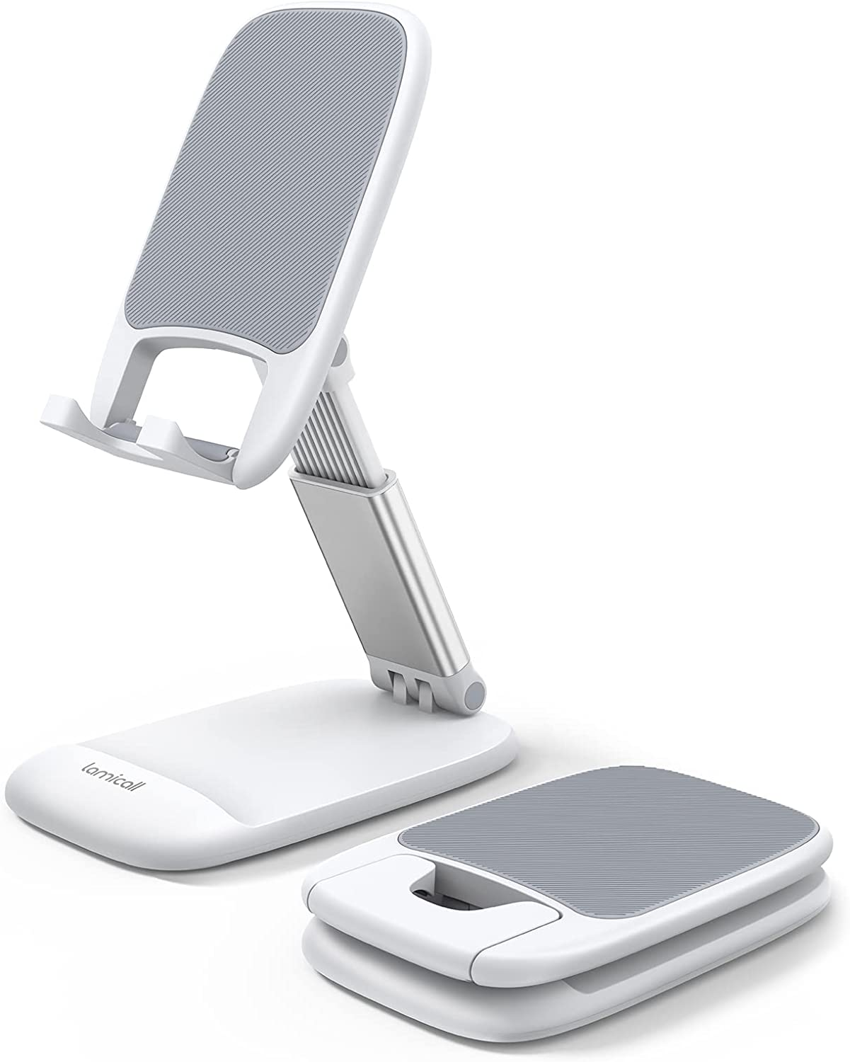 Stand Phone Accessories, Desk - White Cell Holder, Desktop, Office Desk Accessories, for iPhone 16 15 14 13 12, Decor, 4-8
