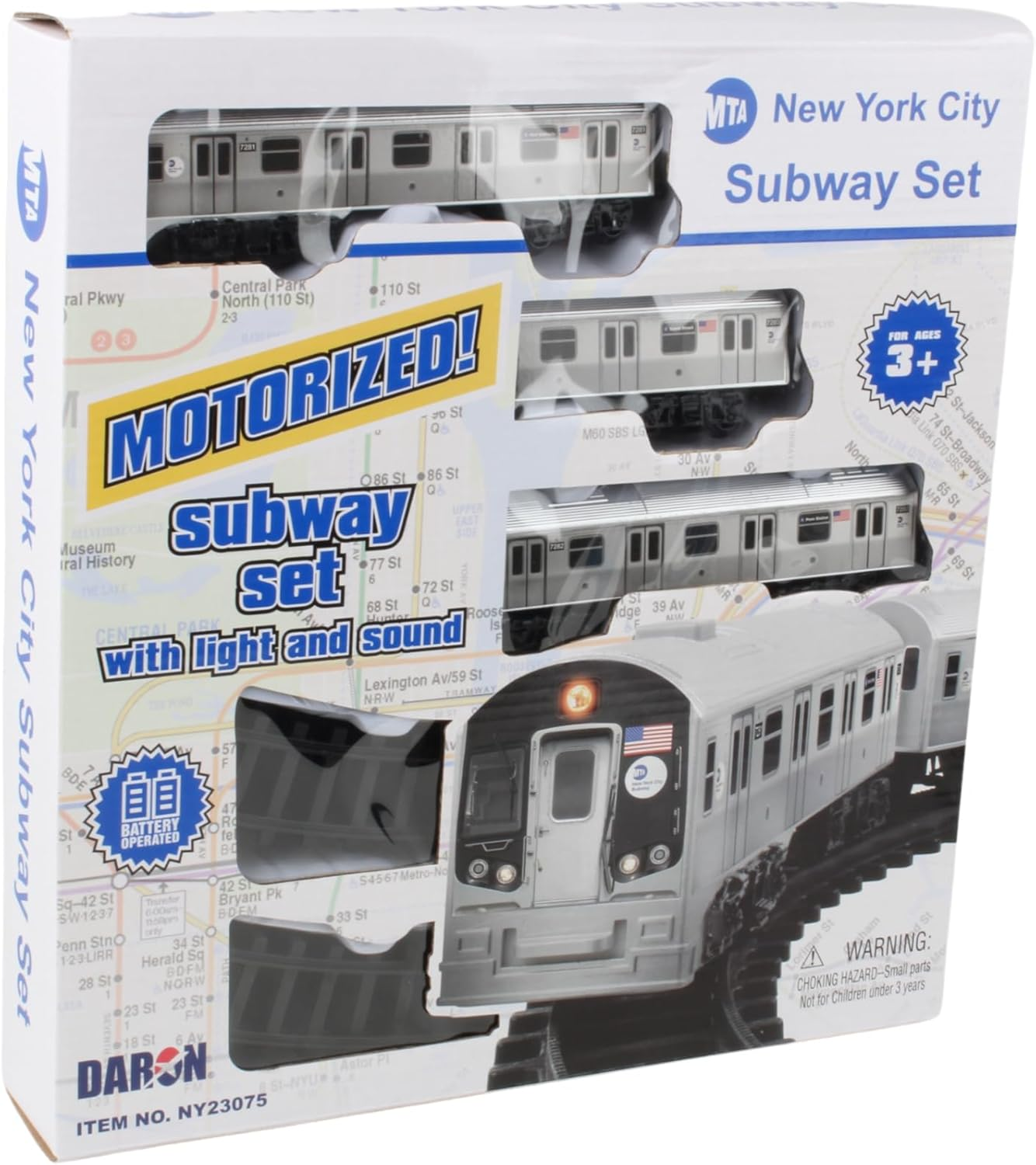 MTA New York City Subway 動作OK 完品 説明書なし New York MTA New York City 3 Pc. Battery Operated Train Set with