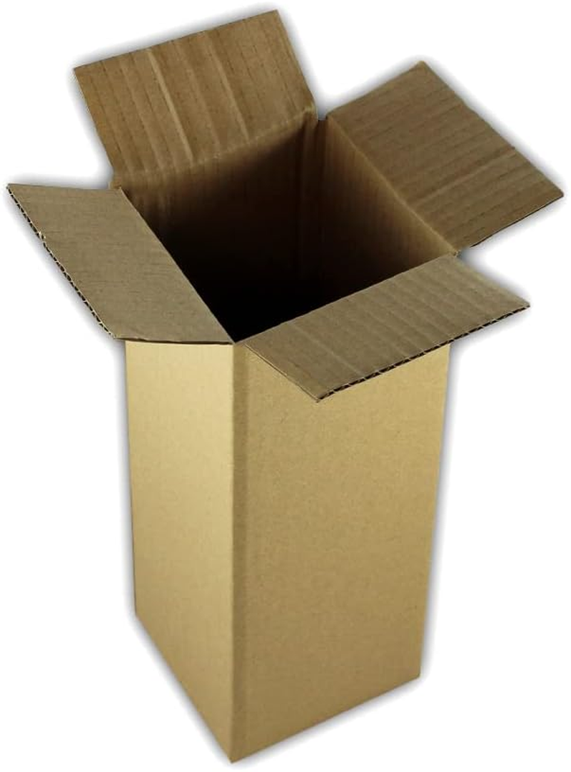 5  4X4X12 Corrugated Cardboard Packing Boxes Mailing Moving Shipping Box Cartons 4 X 4 X 12 Inches