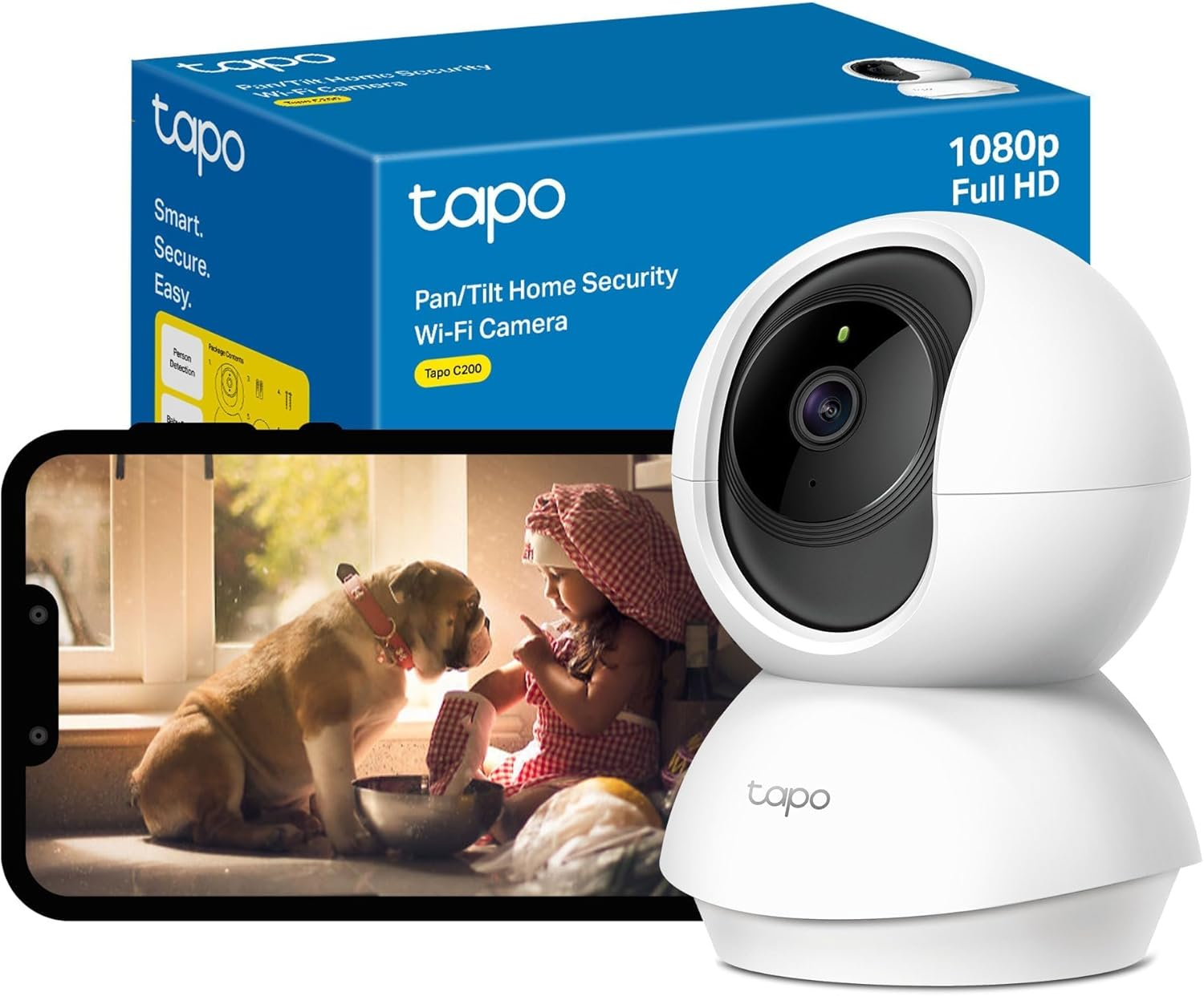 Tapo Wi-Fi Baby Monitor Smart Camera, Indoor CCTV, Works With Alexa & Google - Foto 4