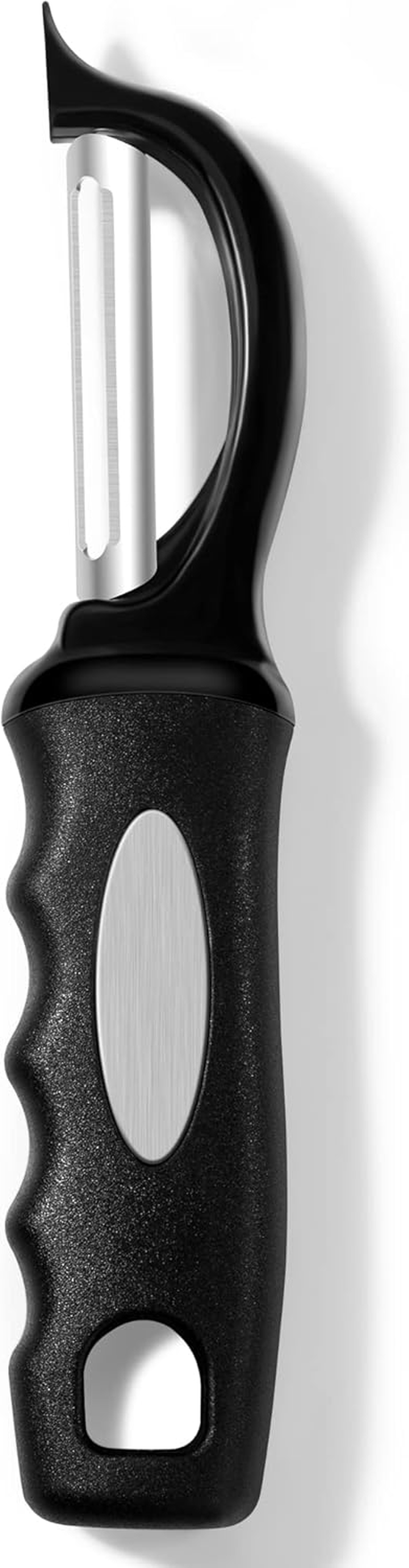 Vegetable Peeler Potato Peelers for Kitchen, Sharp Stainless Steel Blades Veggie, Comfortable Handle Fruit Peeler, Carrot Peeler Apple Peeler Dishwasher Safe Black, 1-Pack