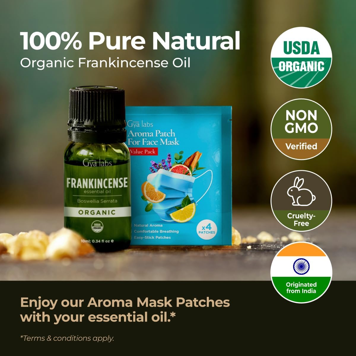 Gya Labs Organic Frankincense Essential Oil for Skin - Natural Organic Franki... - Picture 7 of 13