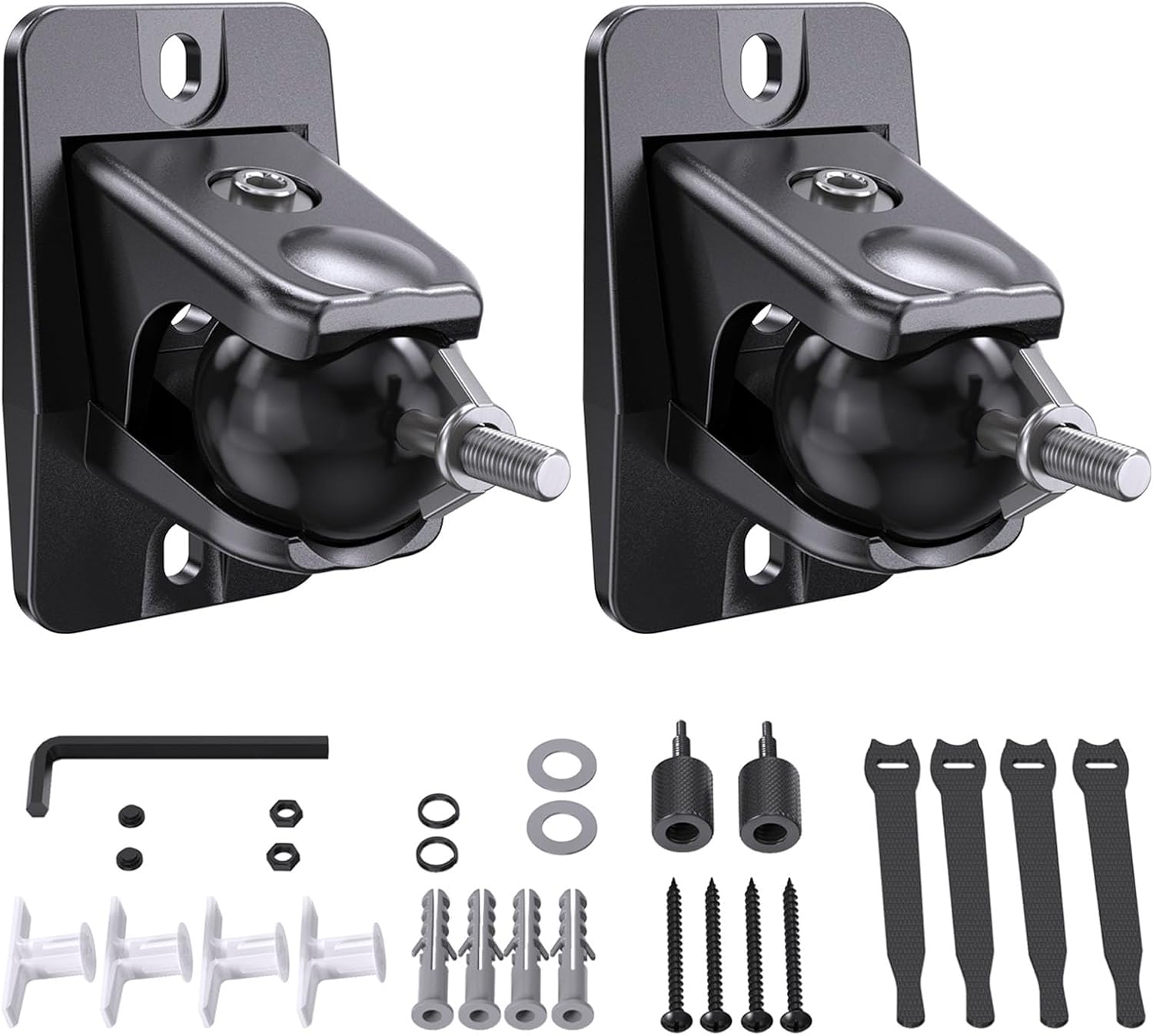 Speaker Wall Mount for Samsung Q990D Rear Speakers SWA-9500S, Klipsch RP-500SA R-41M Dolby Atmos, Universal Keyhole & 1/4