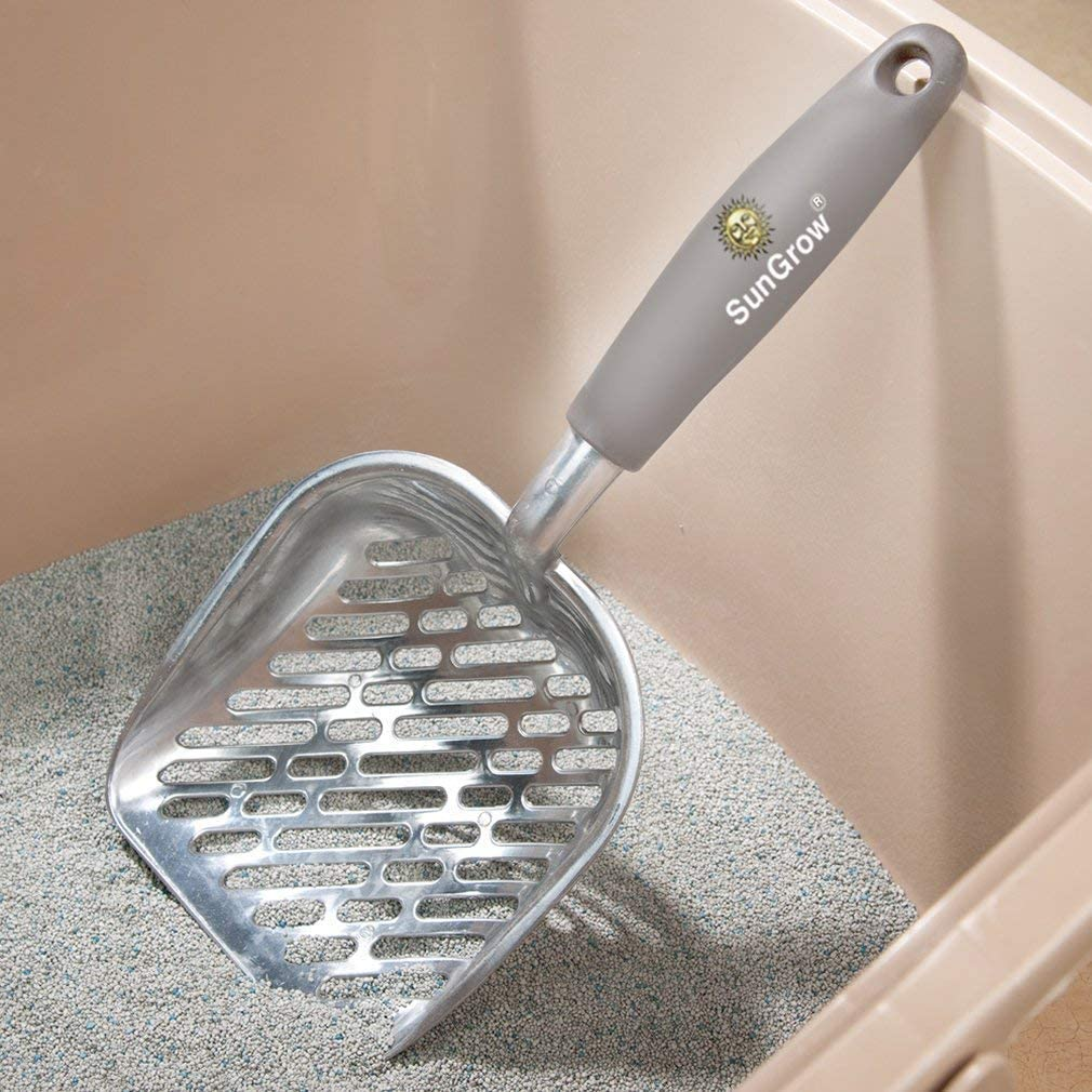 SunGrow Cat Litter Scoop - Premium Multicat Metal Sifter with Deep Shovel, No... - Picture 7 of 14