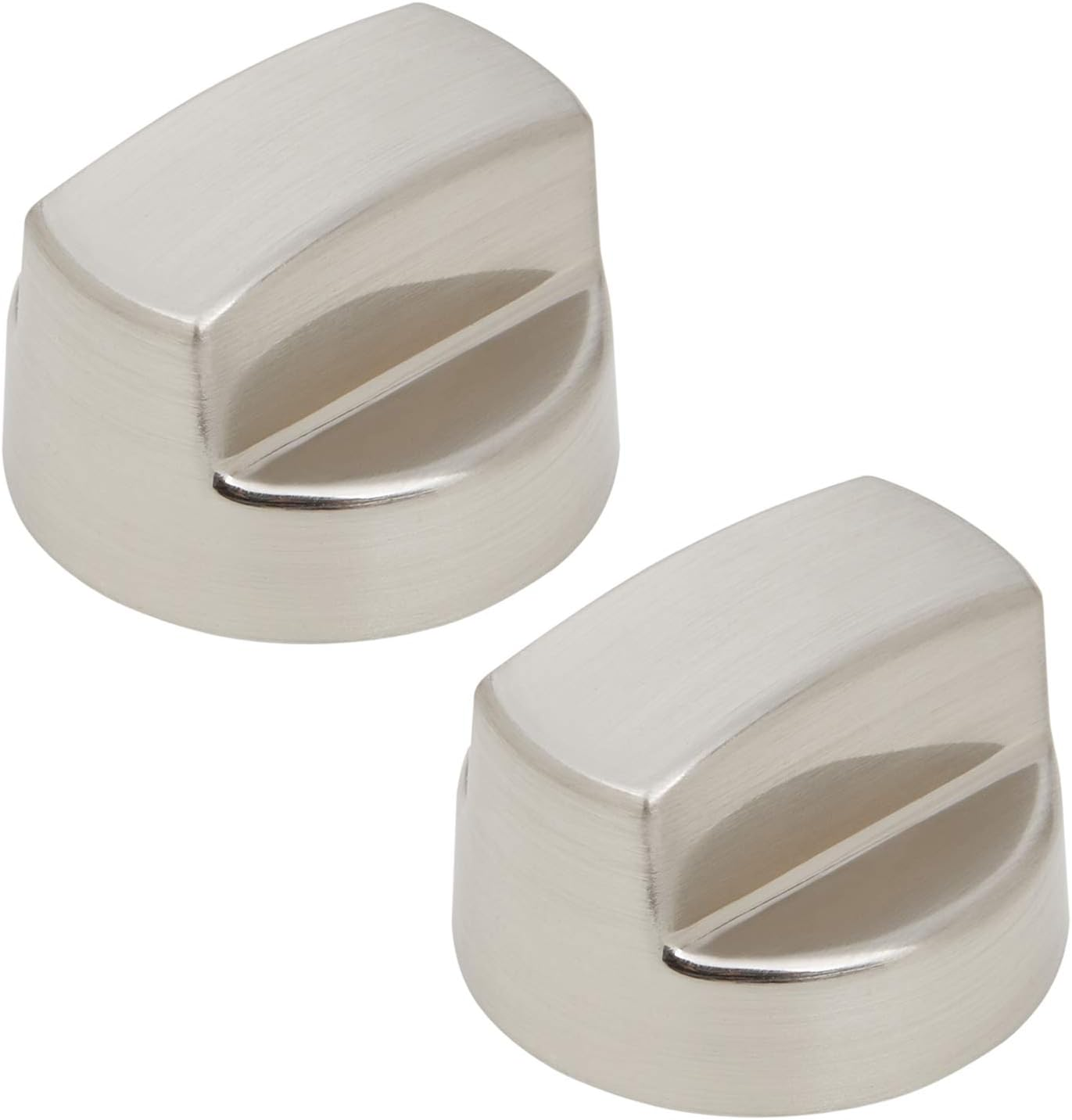 811195 Wolf Hood Knob Replacement KIP 5D44, Wolf Range Parts, Exhaust Ventilation Hood Knobs 805328 5D44 B002MFNQ34, Fit 56 Models for Sub-Zero Wolf, Silver (1) (2 Pack)