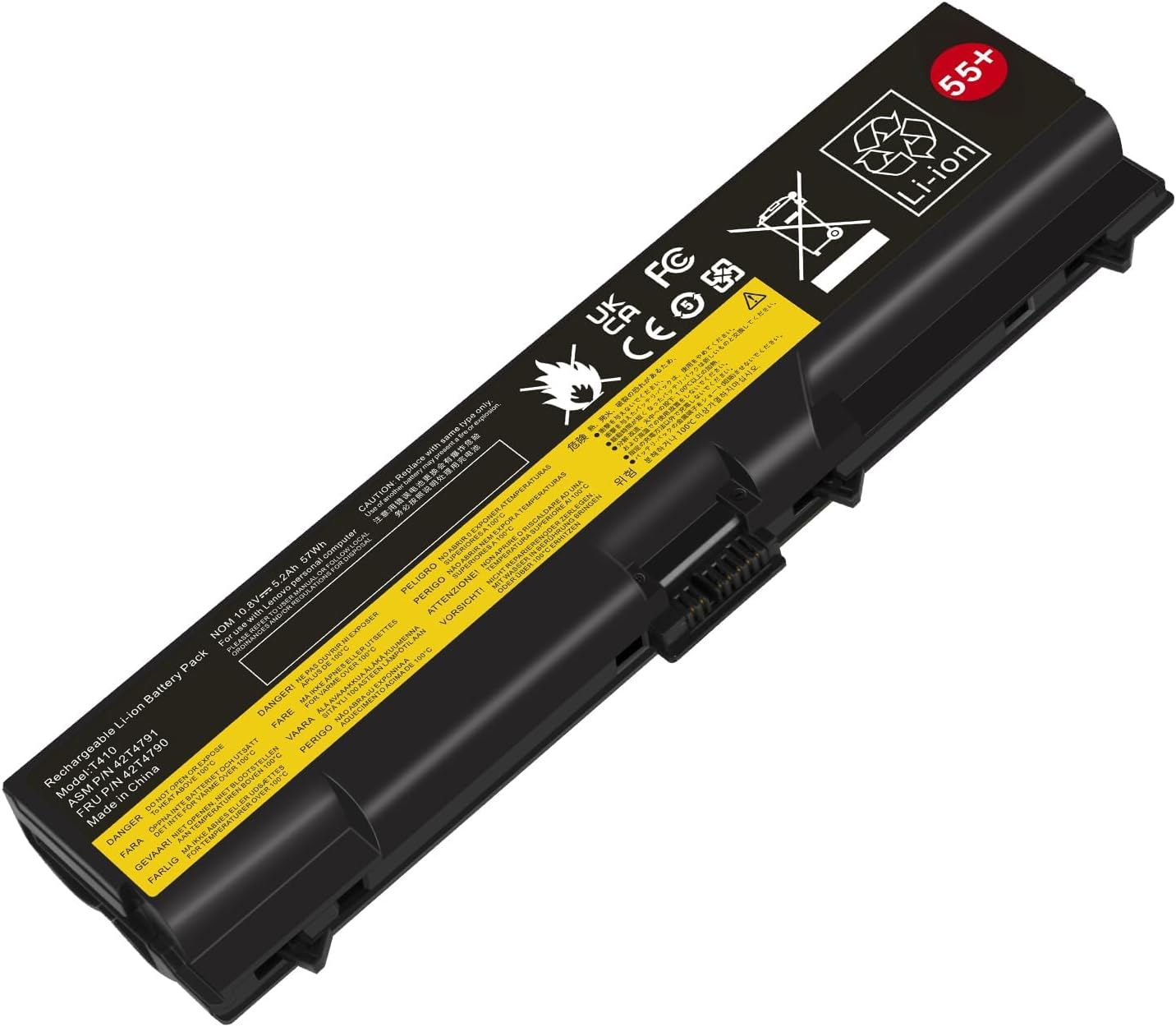 Battery Replacement for Lenovo ThinkPad E40 E50 E420 E425 E520 E525 L410 L412 L420 L421 L510 L512 L520 SL410 2842 SL510 T410 T410i T420 T510 T520 W510 W520 05787UJ 05787VJ 05787WJ 05787XJ