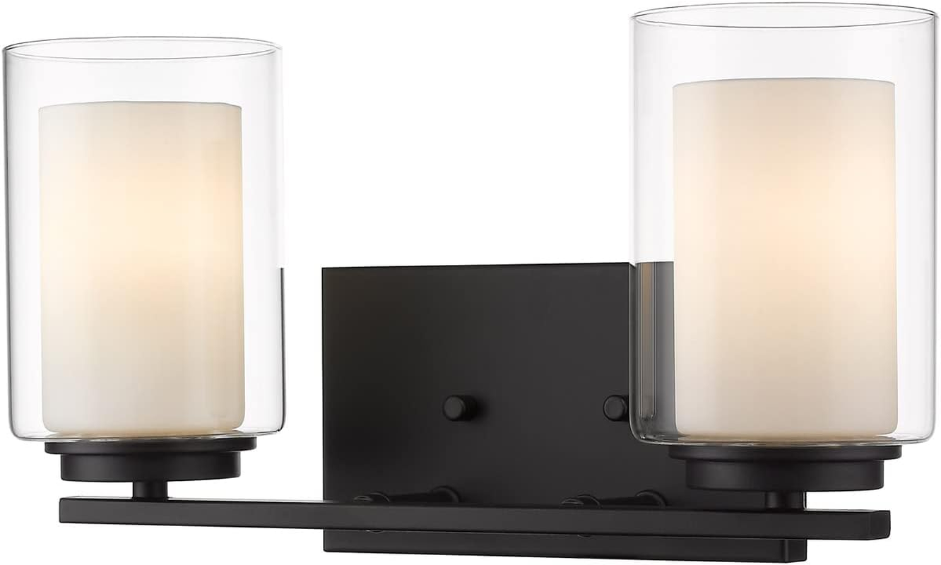 2 Light Vanity 426-2V-MB, Black