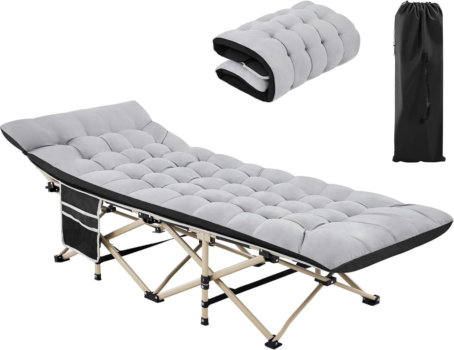 Brandina Lettino Da Campeggio Pieghevole Militare Richiudibile Salvaspazio Letto Singolo Da Giardino Spiaggia