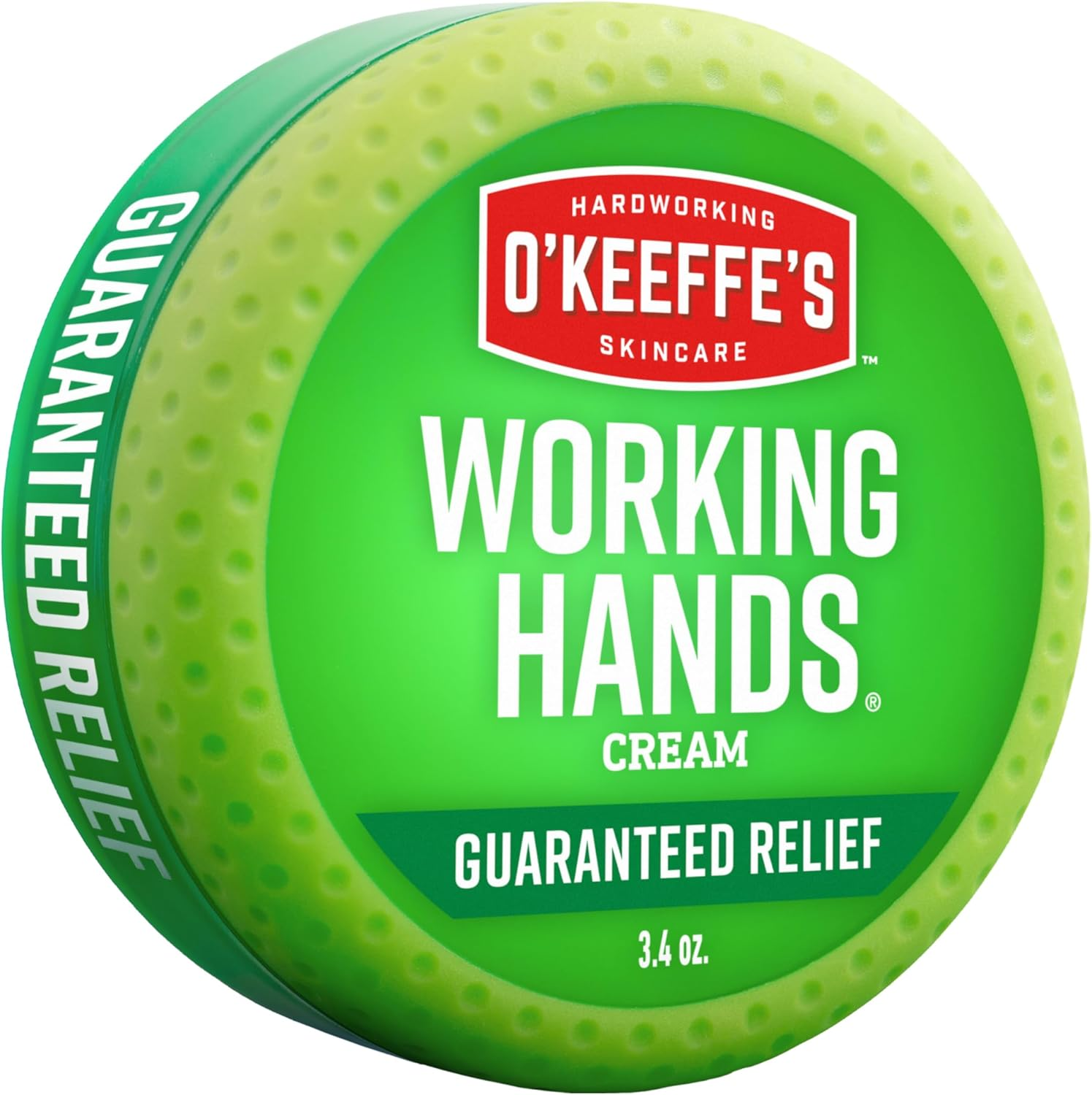 Working Hands Hand Cream for Extreme Dryness - 3.4 Oz Jar (1 Pack) - Repairing Skincare for Cracked, Dry Hands