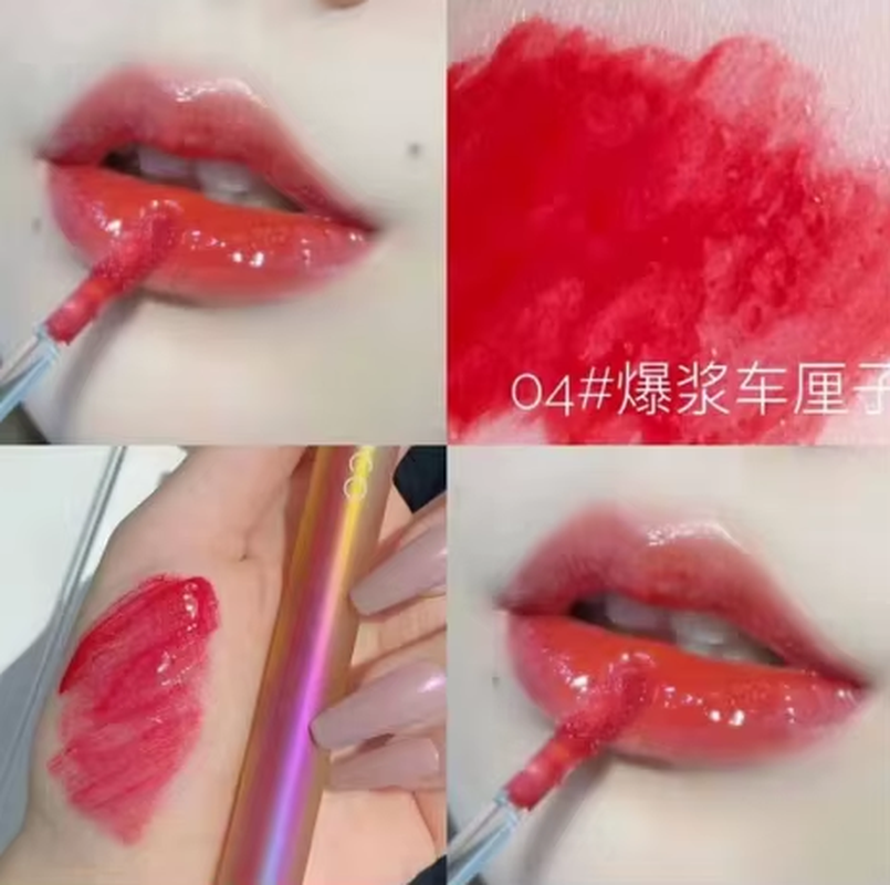 Wholesale Private Label Vegan Glossy Lipgloss Waterproof Longlasting Glitter Lipgloss