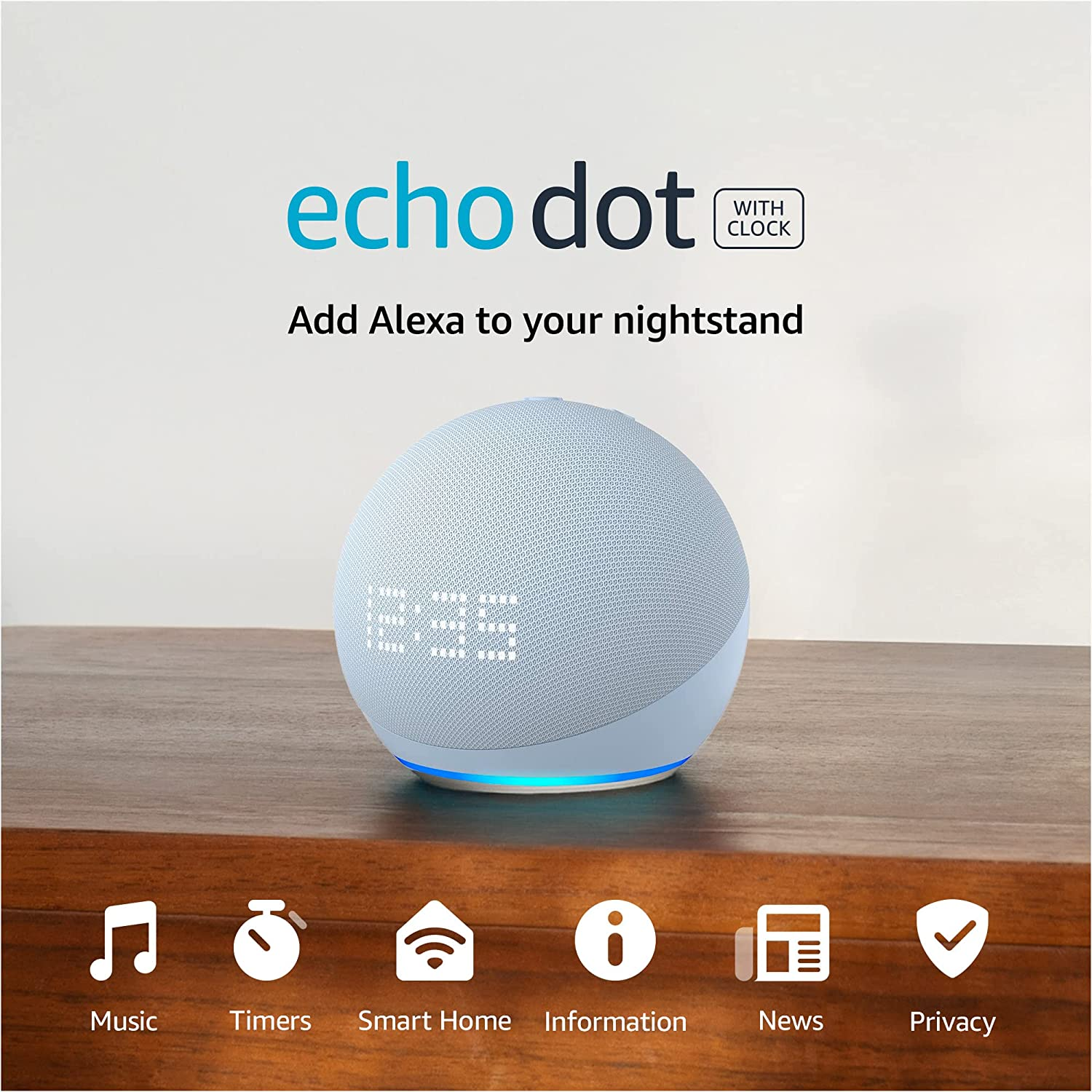 Echo Dot (5Th Gen, 2022 Release) with Clock | Smart Speaker