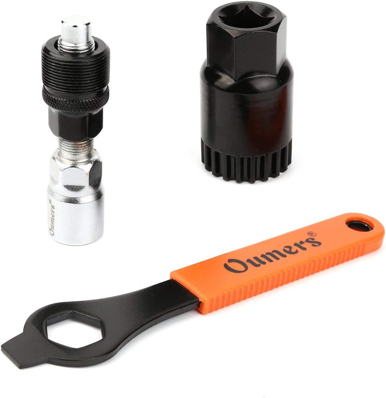 Bike Crank Extractor and Bottom Bracket Remover with 16mm Spanner Wrench, Bicycle Crank Removal Tool Crank Puller Tool-Bike Crank Arm Remover Spanner Repair Tools Kit