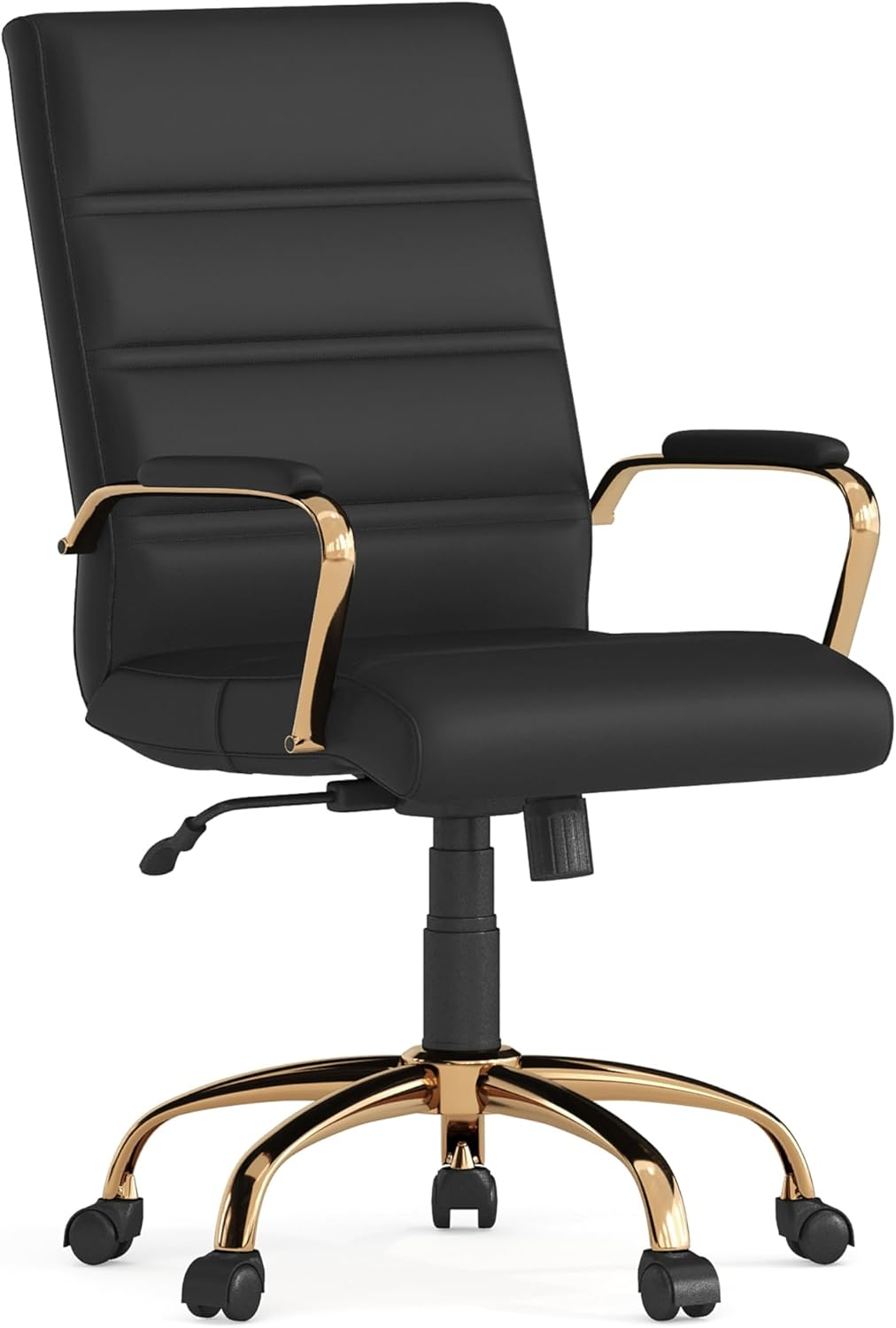 Flash Furniture Whitney - Silla giratoria de respaldo medio
