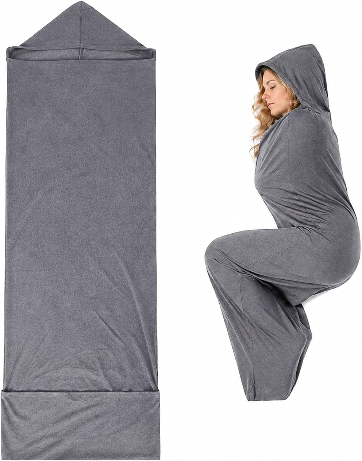 Sleep Pod Wearable for Deeper Sleep,Stress Relief,Home,Camping,Large | Hug Sleeping Bag, Soft Fabric, Snug Warmth for Deeper Sleep & Stress Relief, Portable for Home Travel Camping