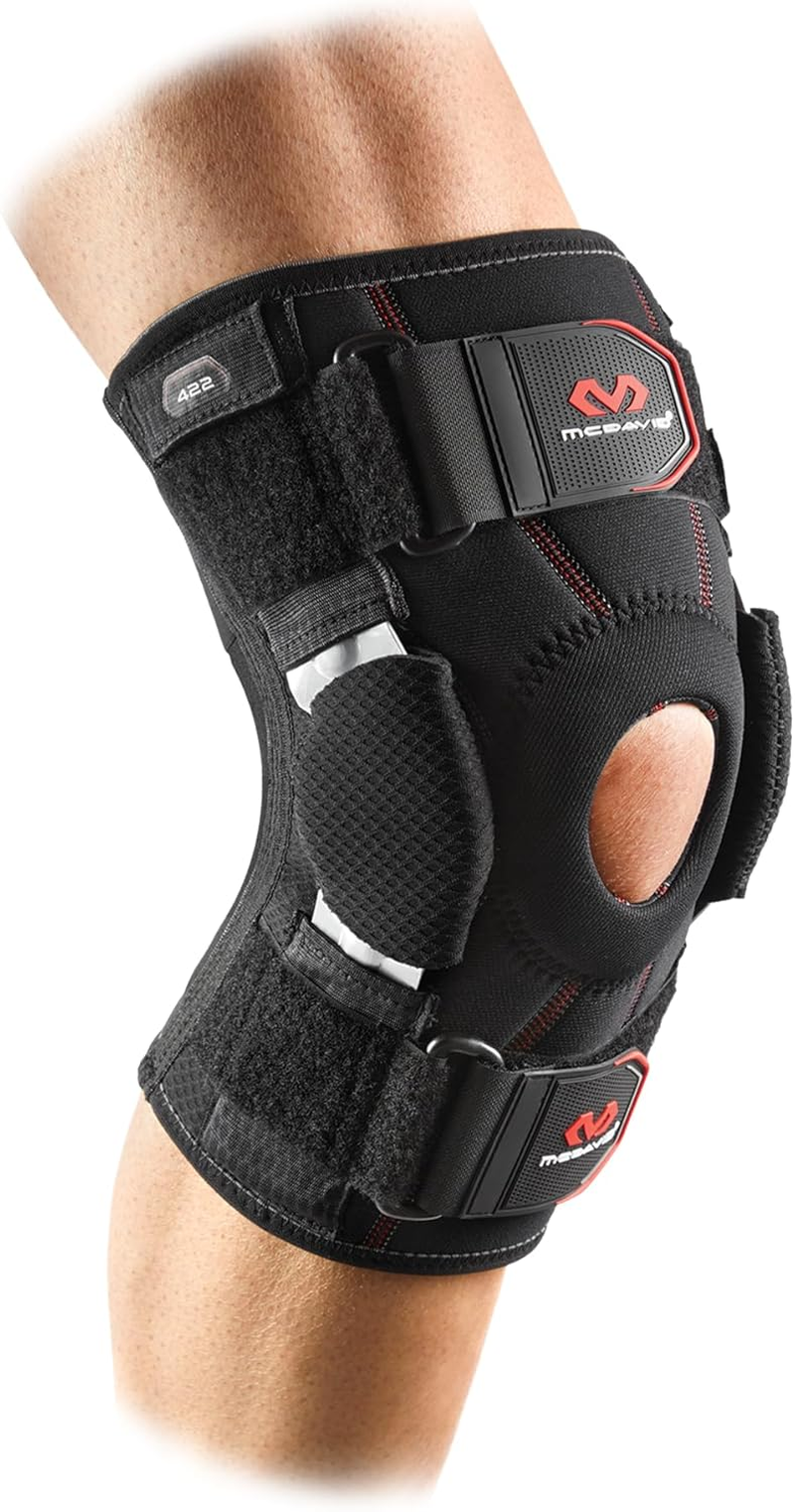 Knee Brace with Side Hinges. Maximum Knee Support & Compression for Stability & Recovery Aid, Patella Tendon Support, Tendonitis Pain Relief, Ligament Support, Hyperextension. Men & Women