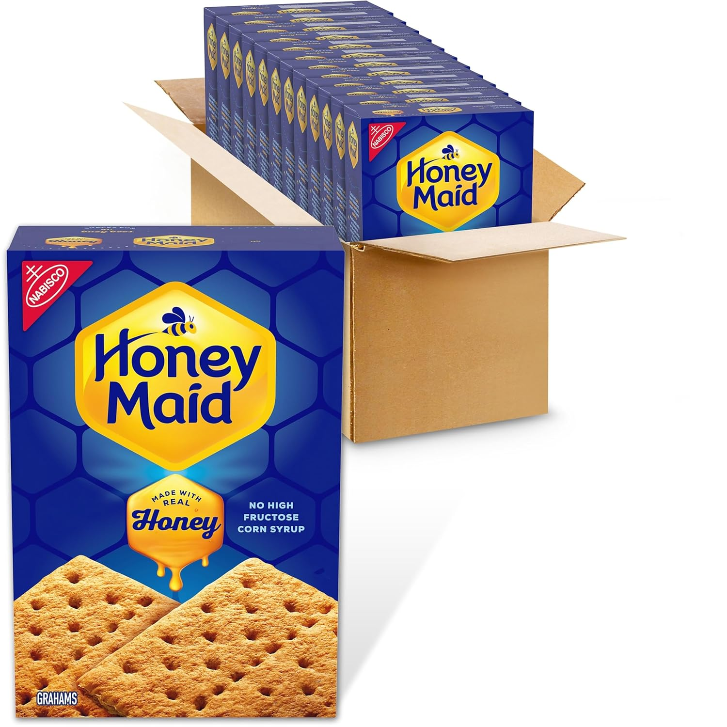 Graham Crackers, Lunch Snacks, Bulk Snacks, 12 - 14.4 Oz Boxes