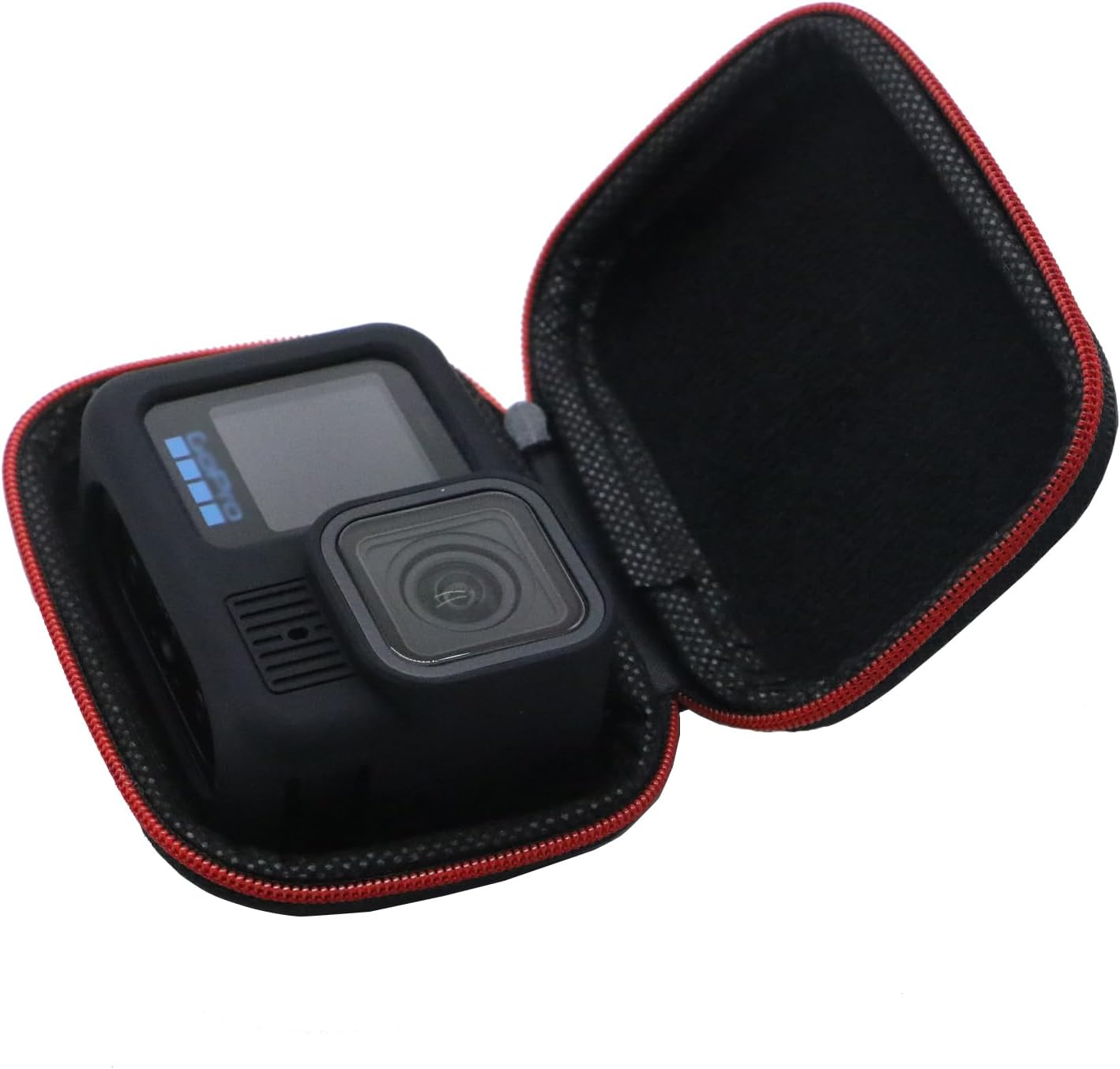 Hard PU Mini Carrying Case for Go Pro Hero 13 Black,Only for Bare Metal (L) | Travel Portable Storage Bag for Gopro Hero 13/12/11/10/9/DJI Osmo Action,Campark,Akaso,Yi Action Camera and More