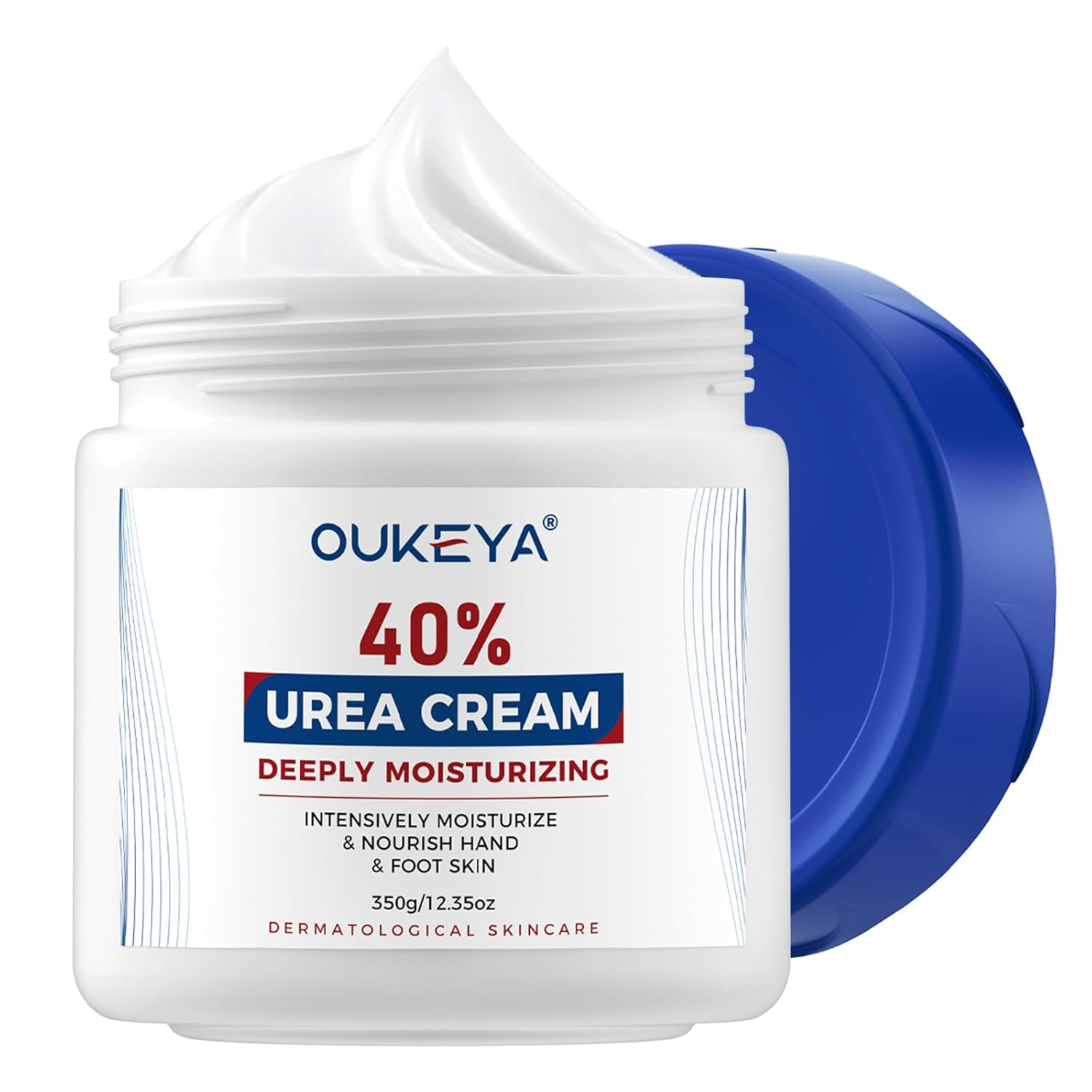 Urea Cream 40 Percent, Foot & Hand Cream for Dry Cracked, Urea Lotion for Feet Maximum Strength(12.35Oz)