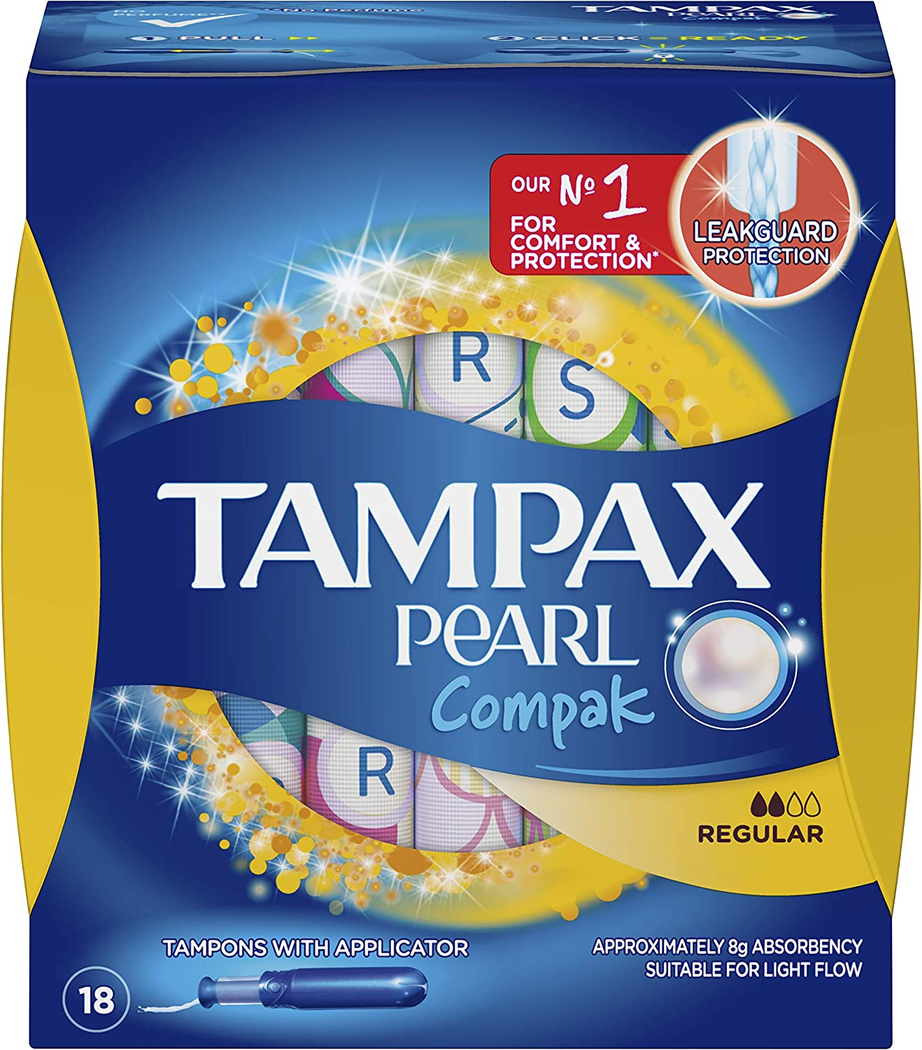 Tampax Pearl Compak Tampons Super, Medium, 18 Count - Picture 8 of 13