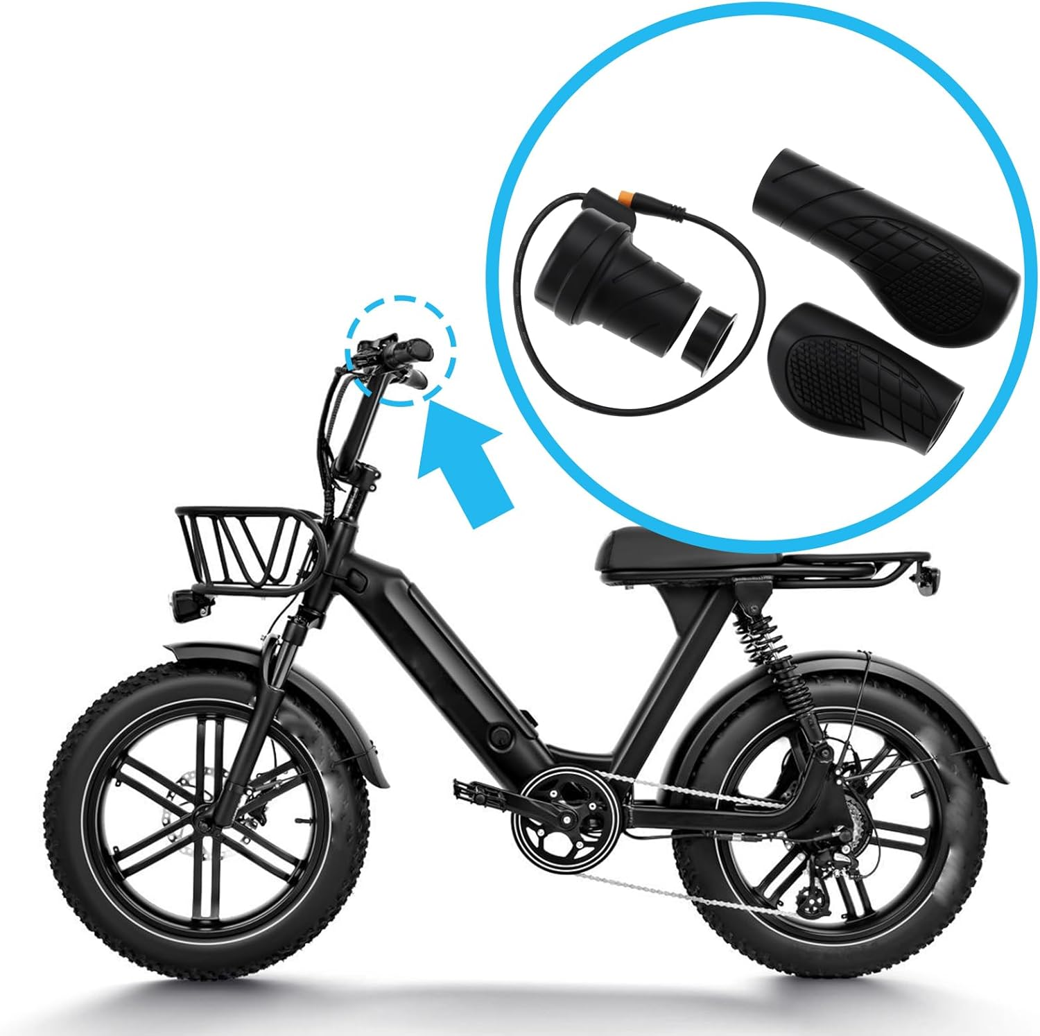 Be In Your Mind 3-Pin Male Connector Bicycle Right Handle 20X Half Twist for ... - Picture 5 of 14