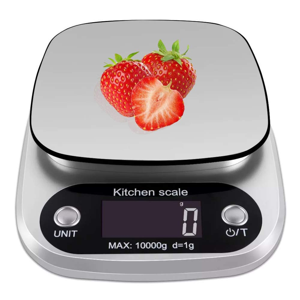 Food Scale 22Lb Weight Grams, Digital Kitchen Scales and Ounces for Cooking, Baking