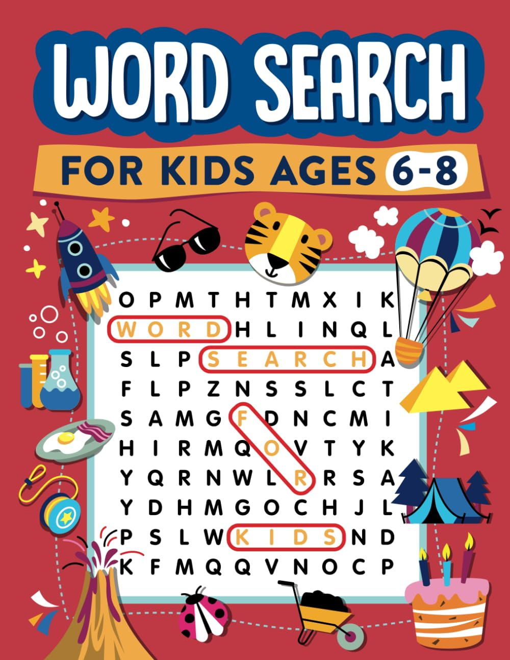 Word Search for Kids Ages 6-8: 100 Word Search Puzzles (Search and Find)