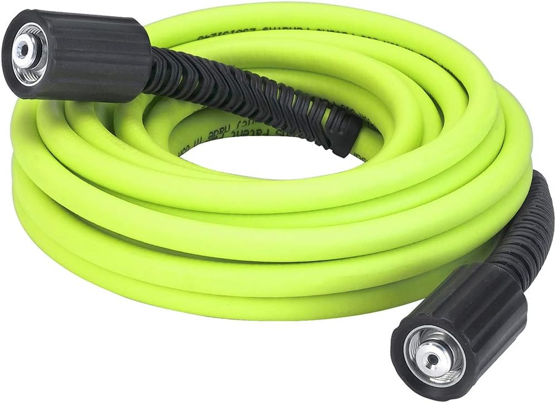 Flexzilla Pressure Washer Hose with M22 Fittings, 1/4 In. X 25 Ft