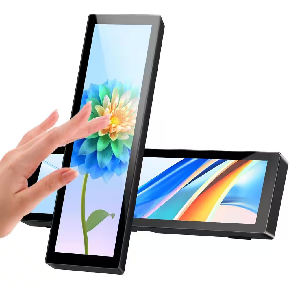8.8 In. Touchscreen Monitor PC Temperature and Sensor Panel Display IPS USB Mini Screen for Pi AIDA64 Data Monitor