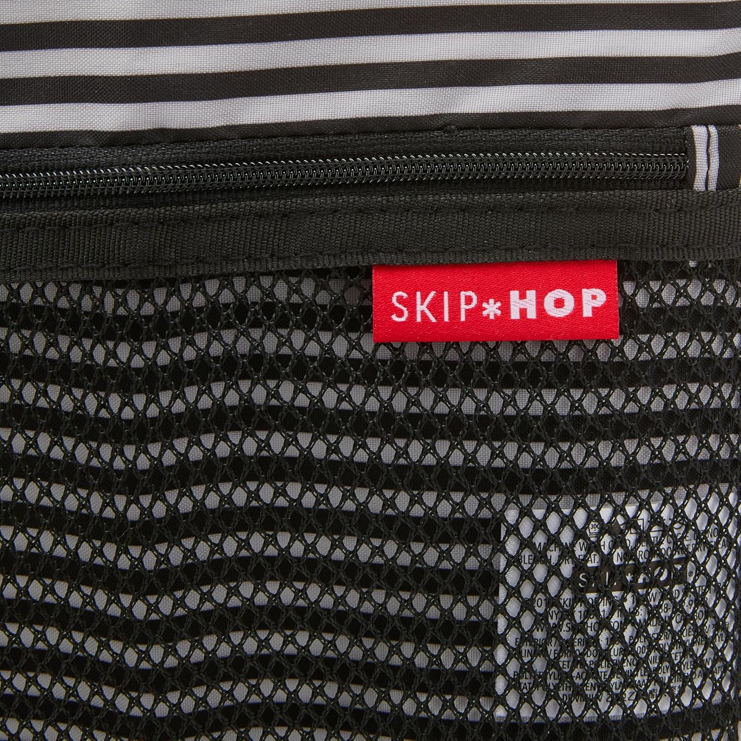 Skip Hop Waterproof Wet Dry Bag, Grab & Go, Black/White Stripe - Picture 4 of 13