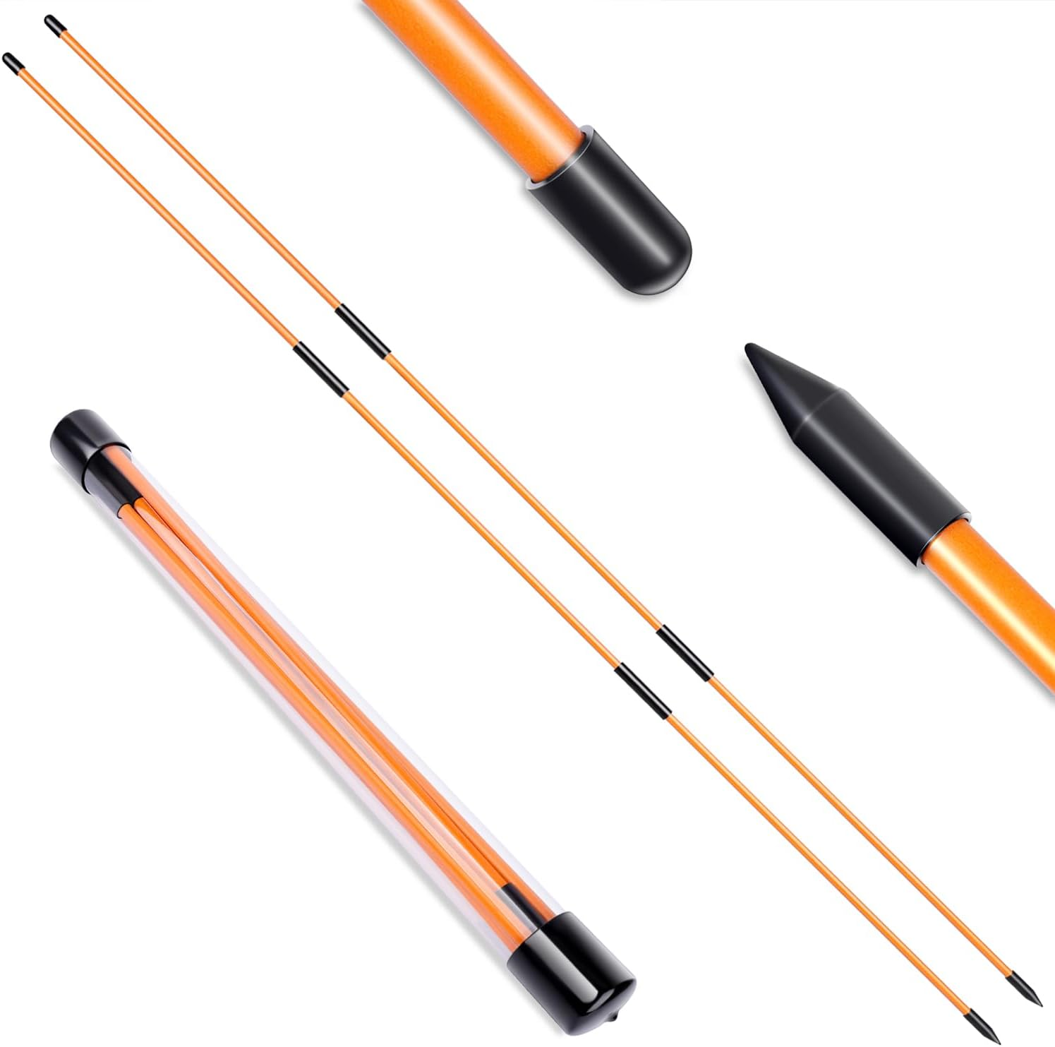 Professional 2 or 3 or 4 Pack Collapsible Golf Alignment Sticks, Premium 40