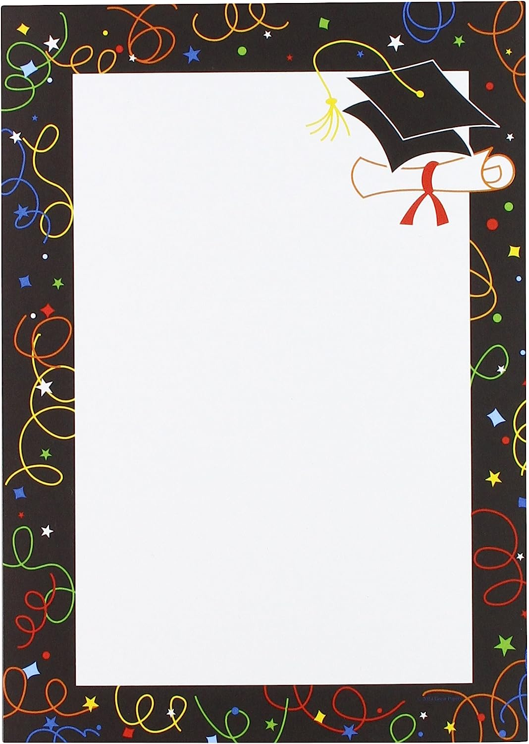 Grad Swirls Invitations with Envelopes, 7.75