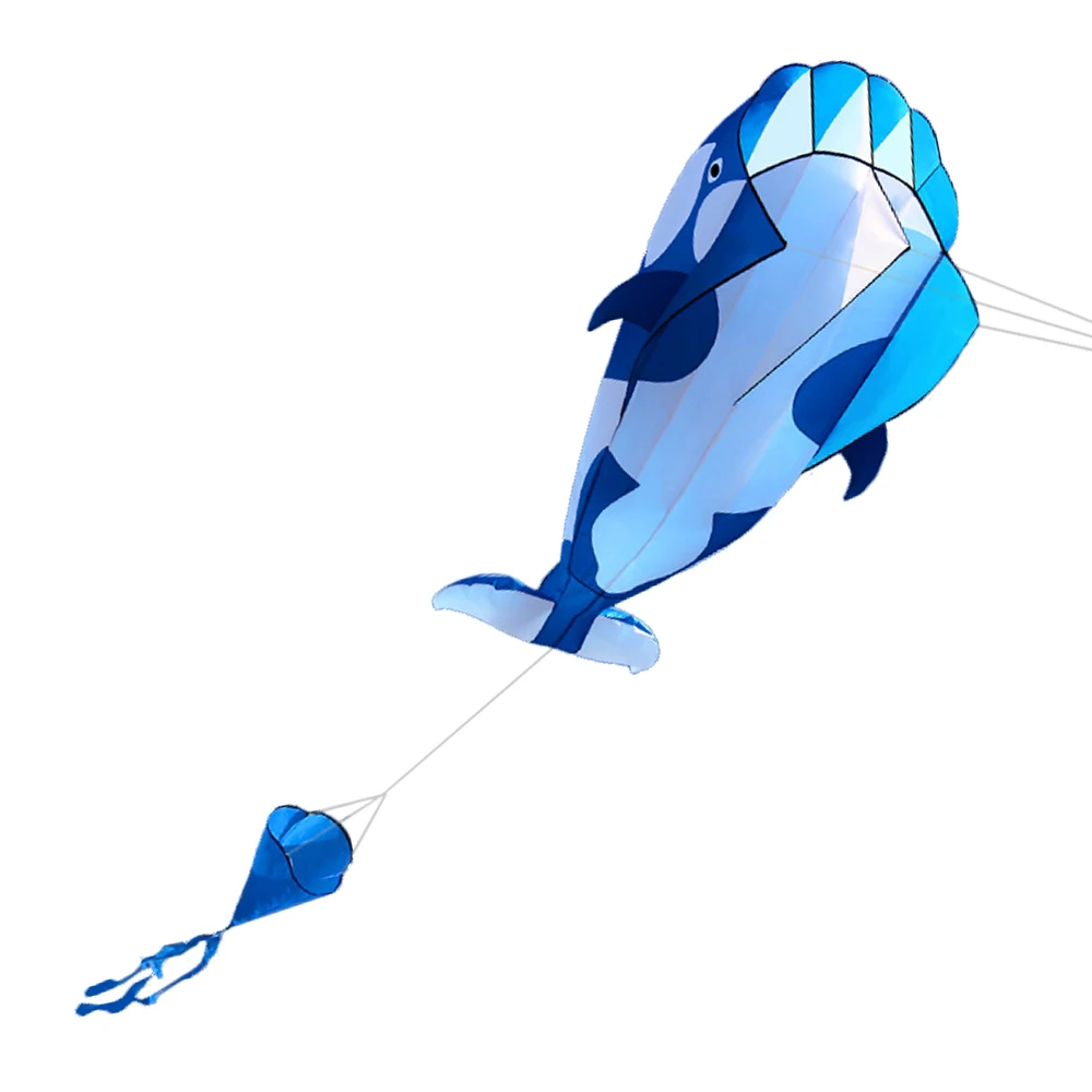 kite 3D Kite Huge Frameless Soft Parafoil Giant Whale Flying Kite Flying Kite